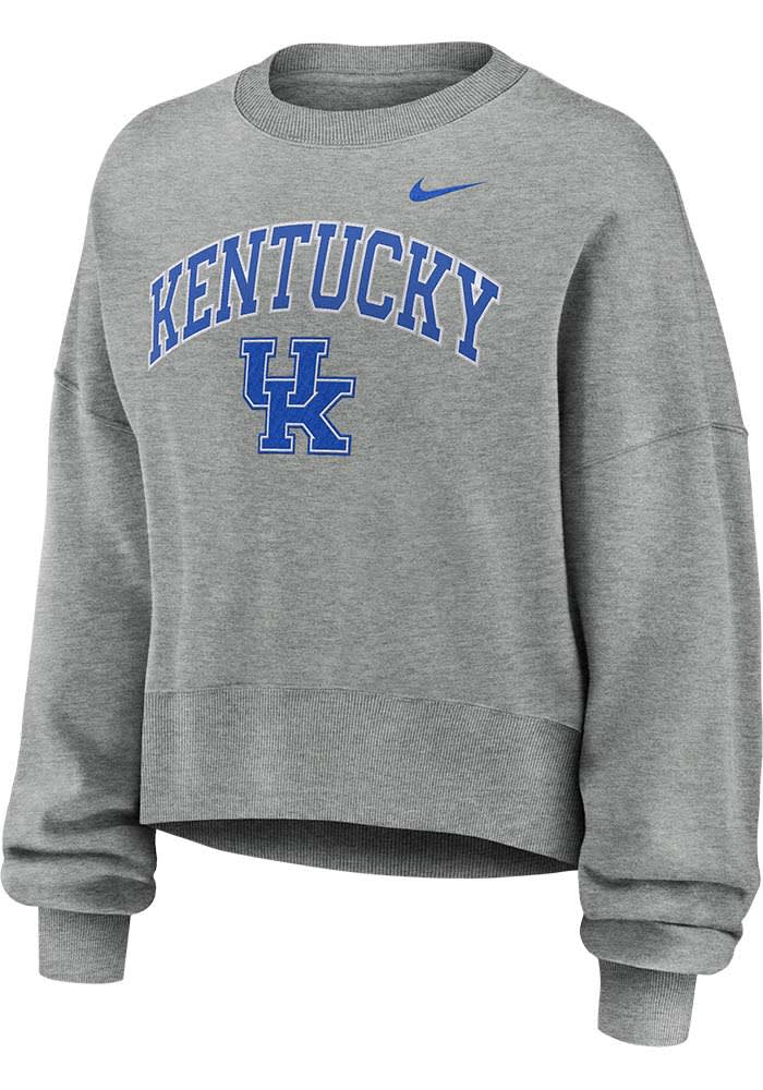 Kentucky Wildcats Nike Crew Sweatshirt Womens GREY Phoenix Long