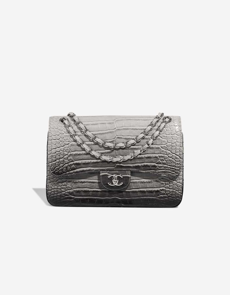 Chanel Timeless Jumbo Crocodile Grey / Ombre | SACLÀB