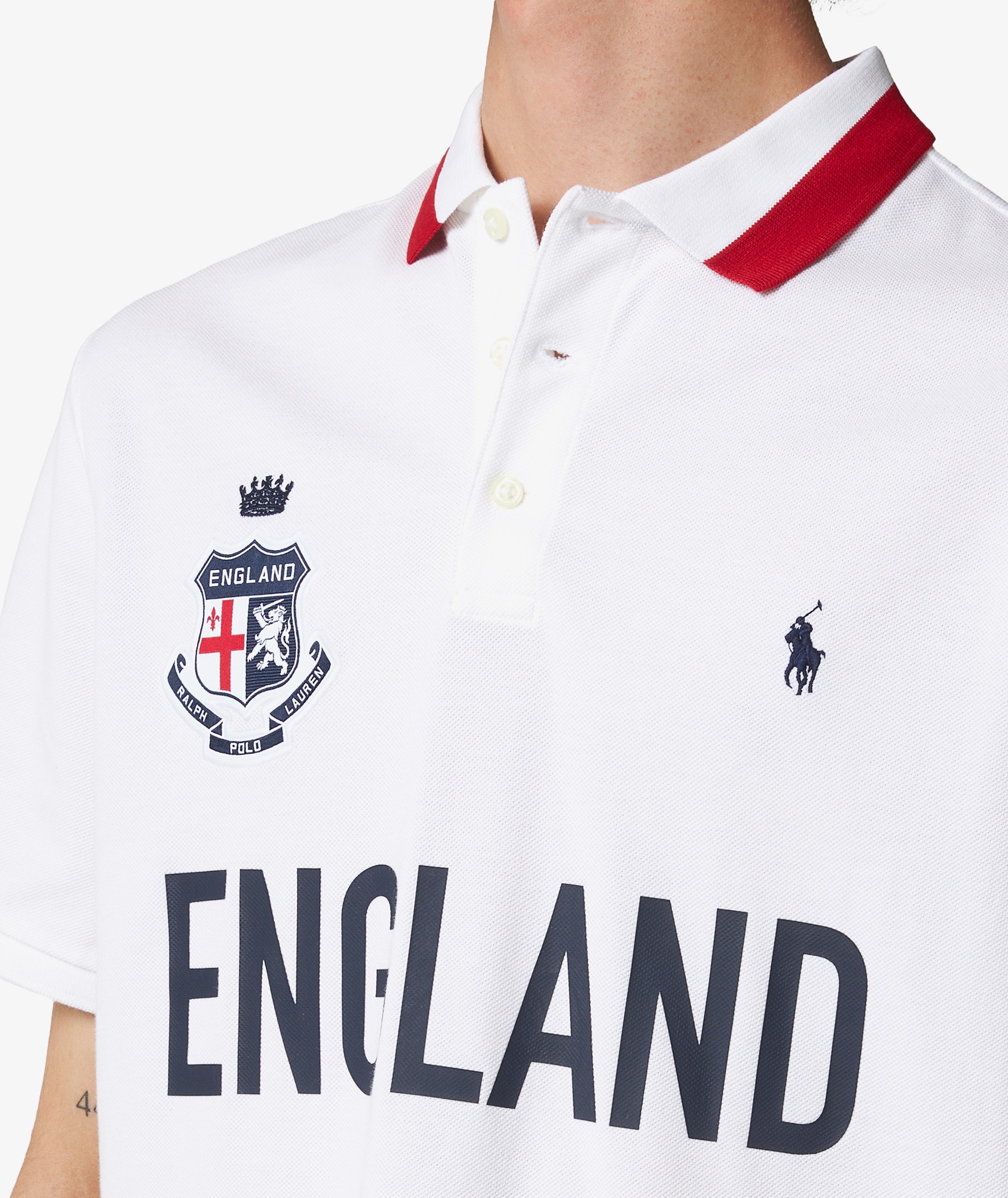 Polo Ralph Lauren England Polo Shirt in White | SVD