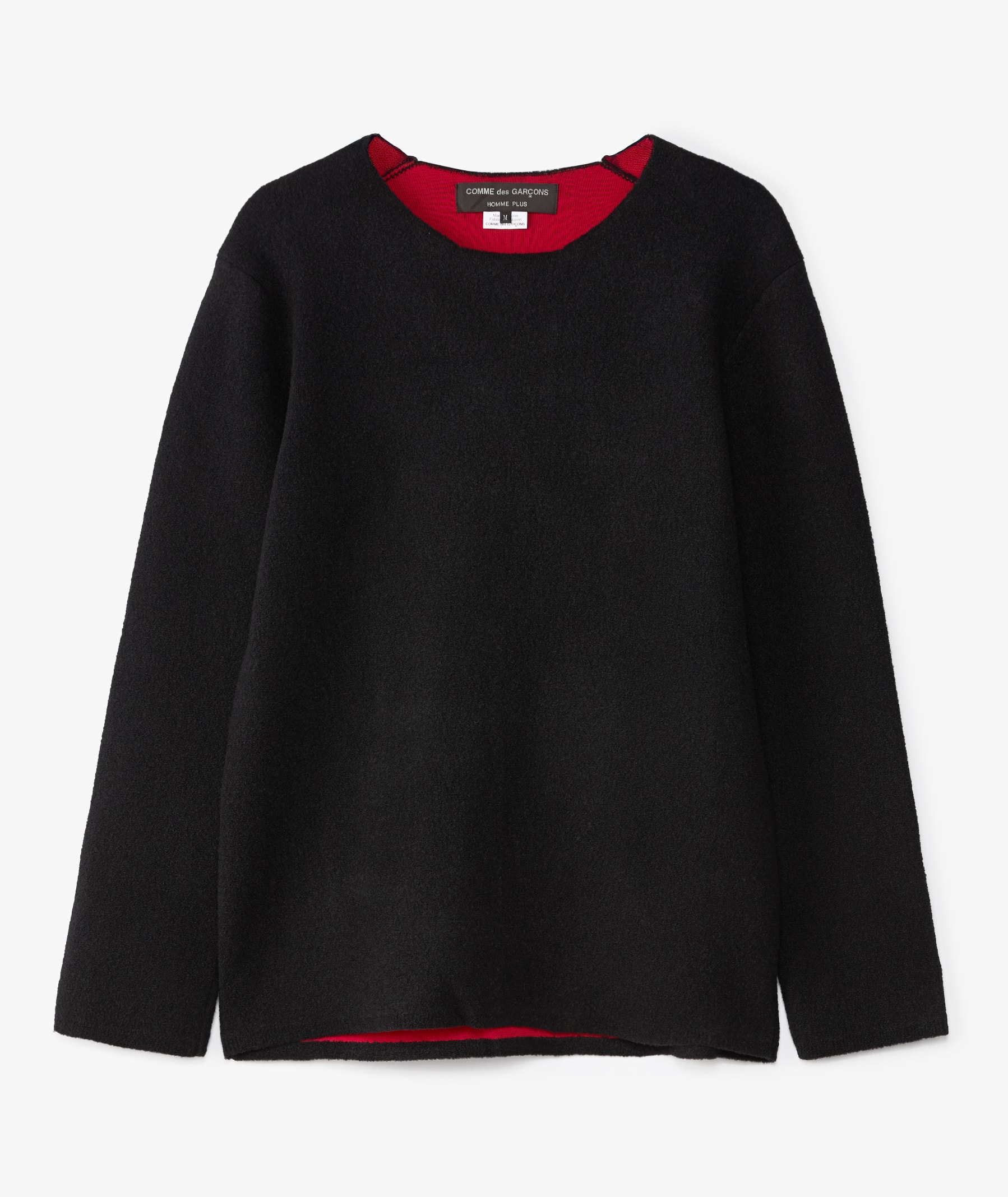 Comme des Garçons Homme Plus Sweater | Black X Red | SVD USA