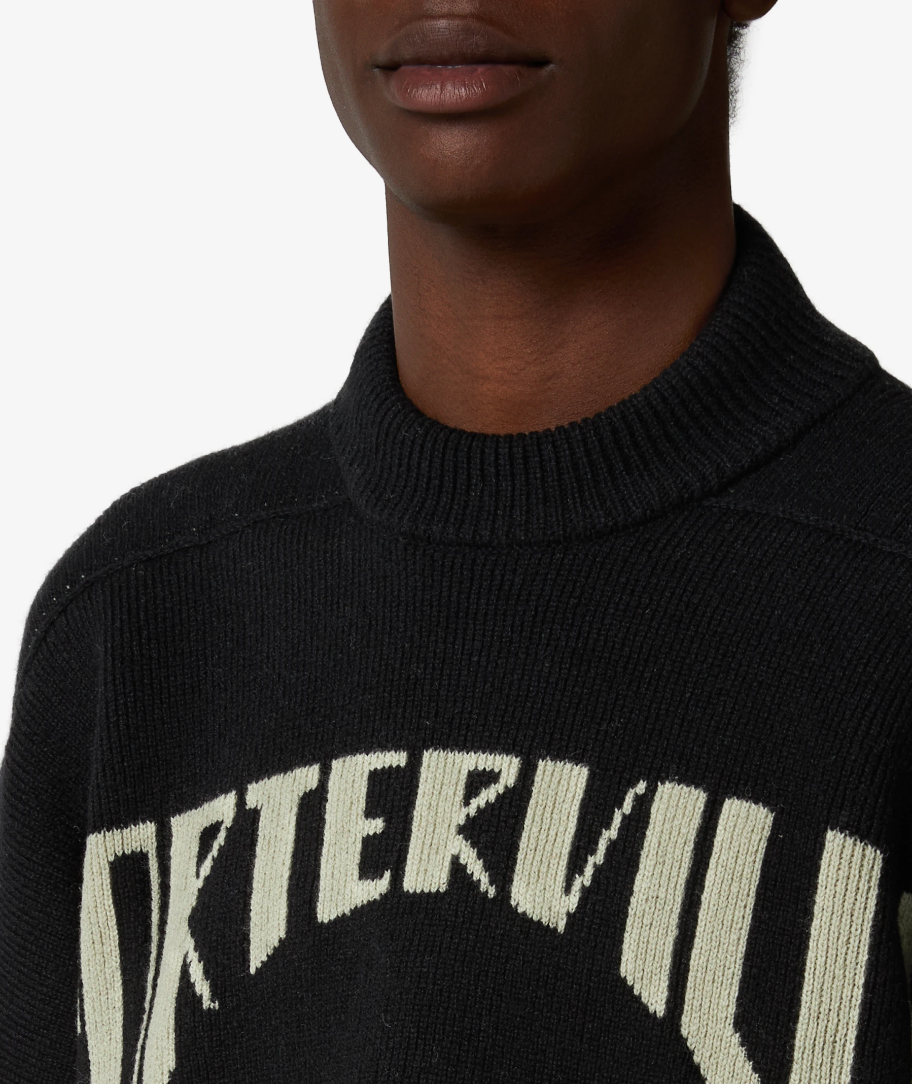 Rick Owens Porterville Jumbo Sweater in Black | SVD USA