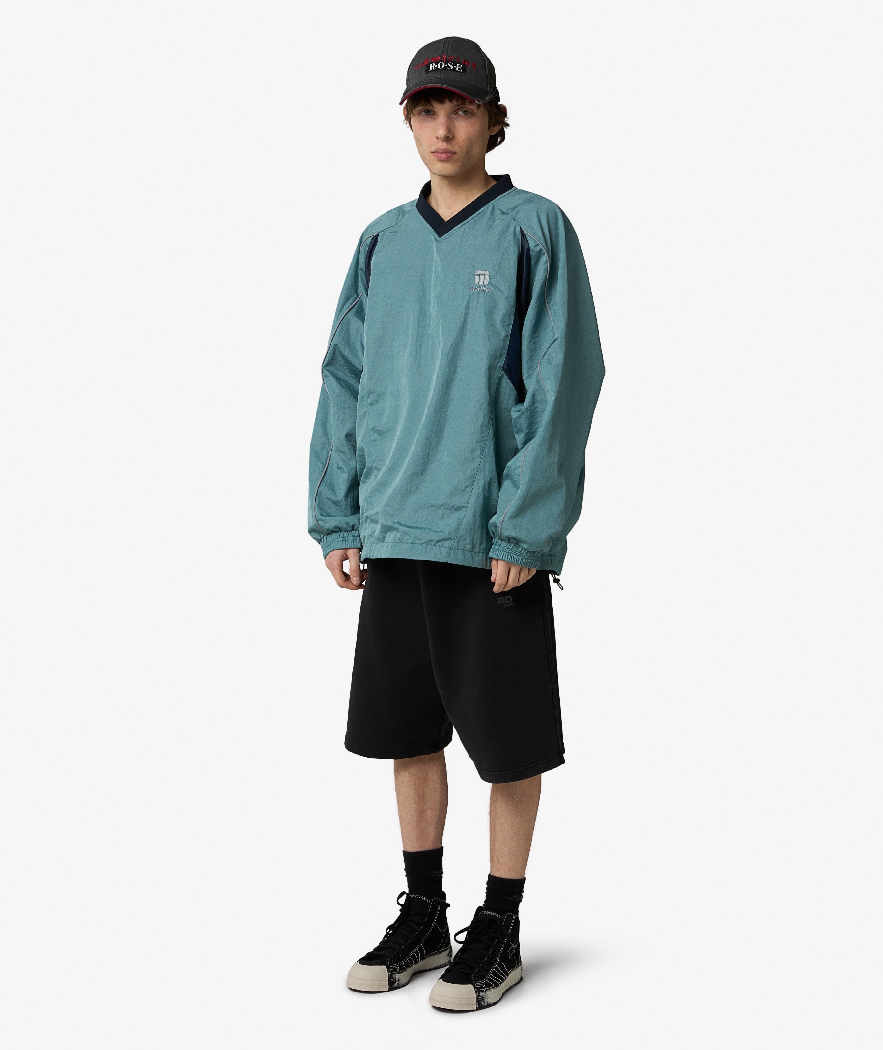 Martine Rose Sports Pullover | Turquoise | SVD USA