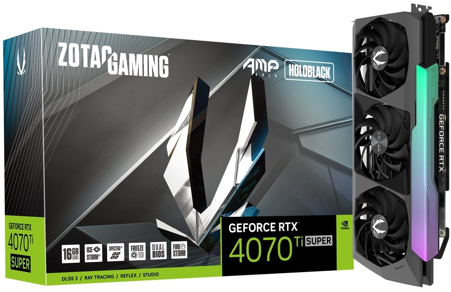 Zotac GeForce RTX 4070 Ti Super AMP Holo 16GB GDDR6X [ZT-D40730F