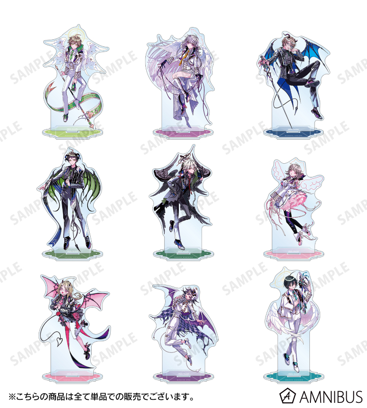 めつぶしあんこさんイラスト 天使と悪魔ver. BIGアクリルスタンド（全9