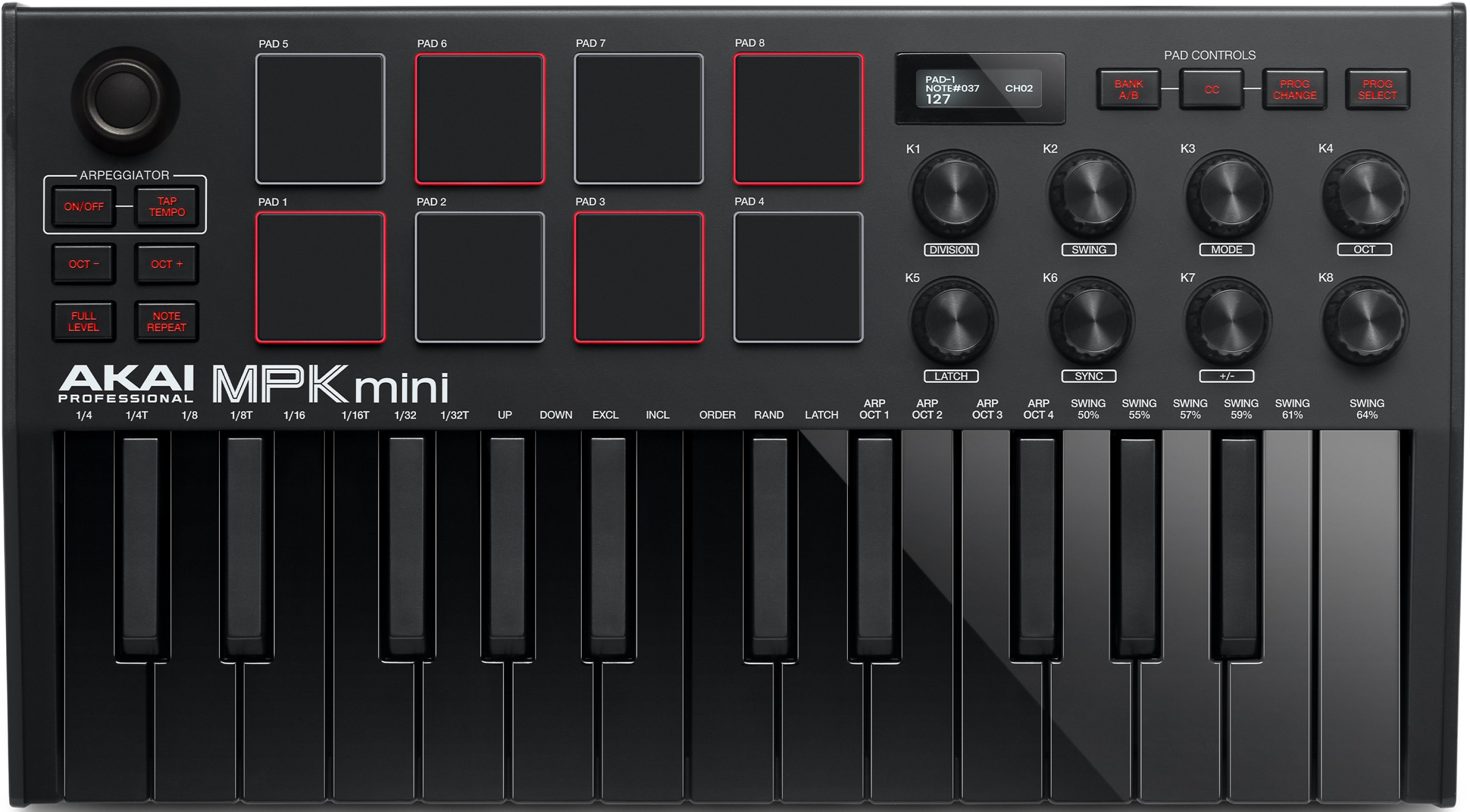Akai Professional MPK Mini MK III Limited Edition Black on Black