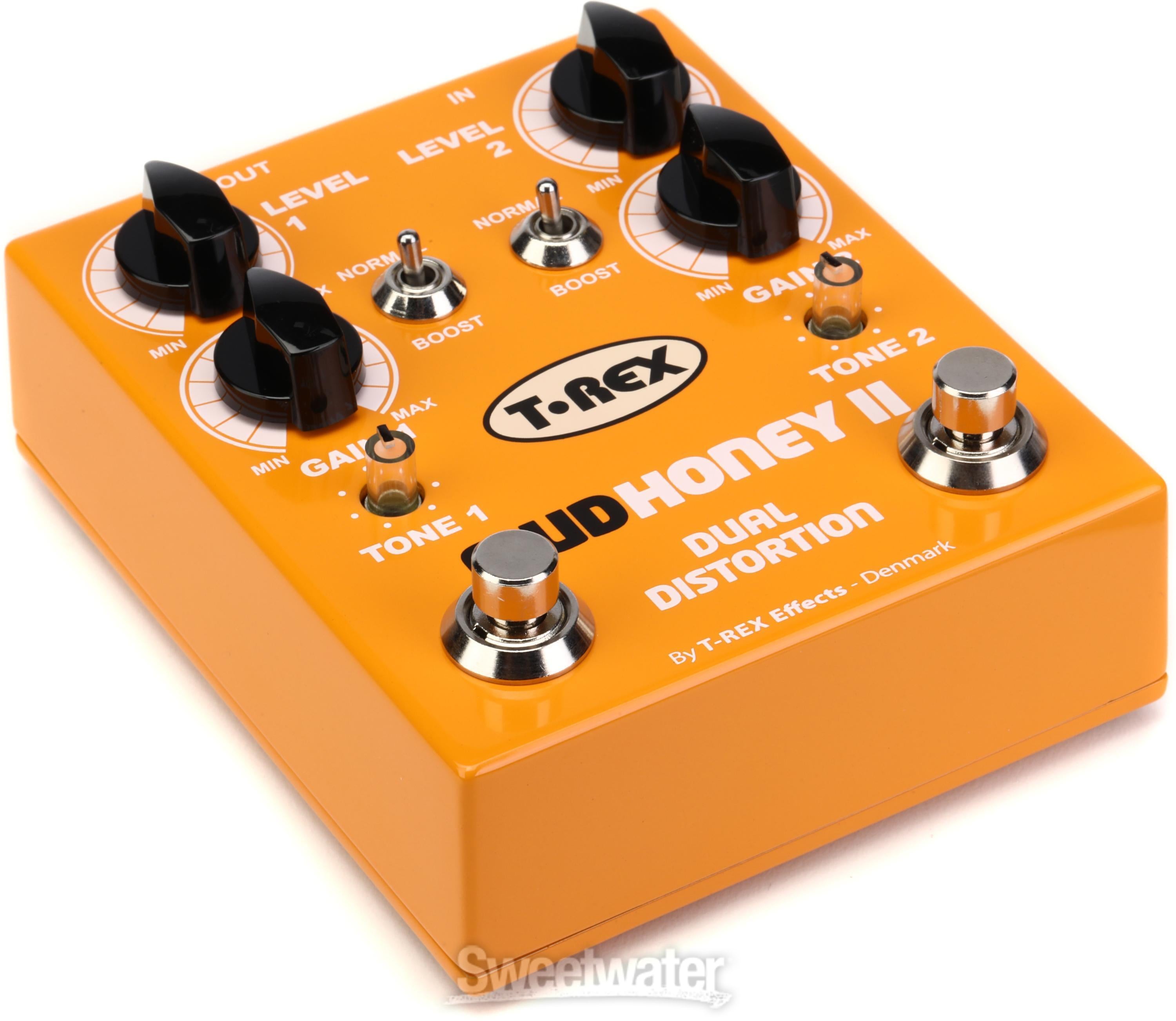 T-Rex Mudhoney II Twin-channel Distortion Pedal | Sweetwater