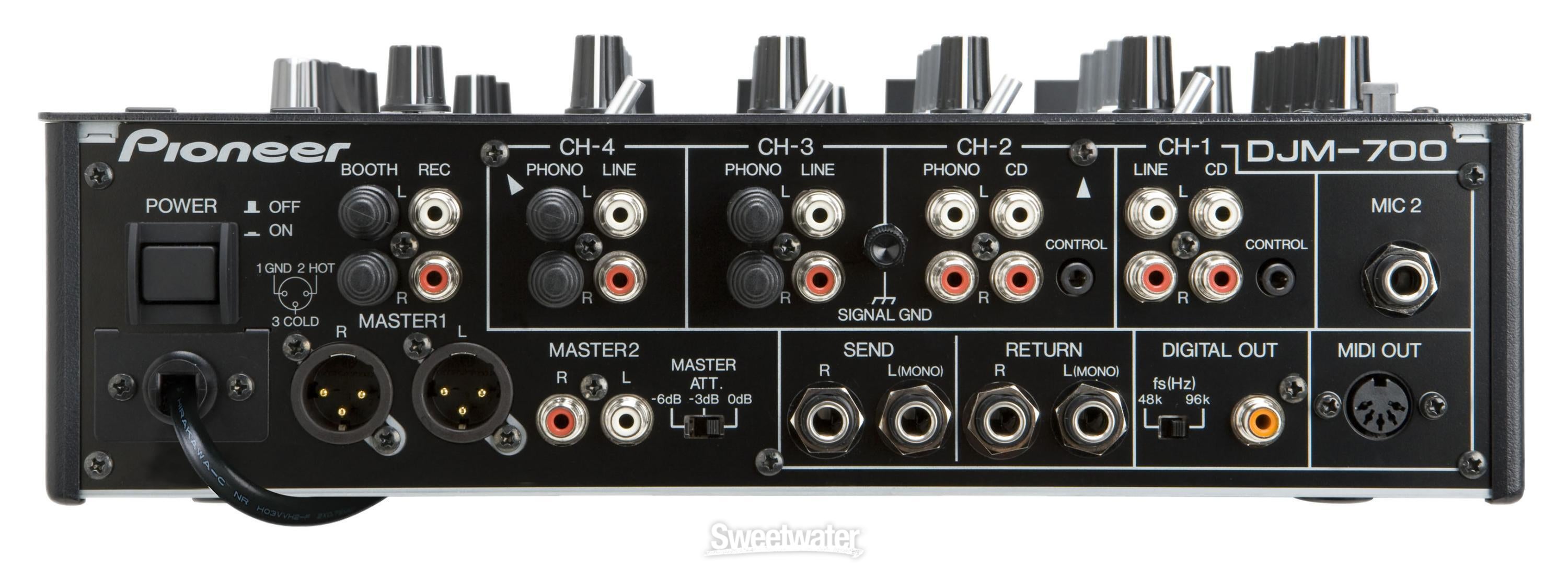 Pioneer DJ DJM-700 4-channel DJ Mixer | Sweetwater