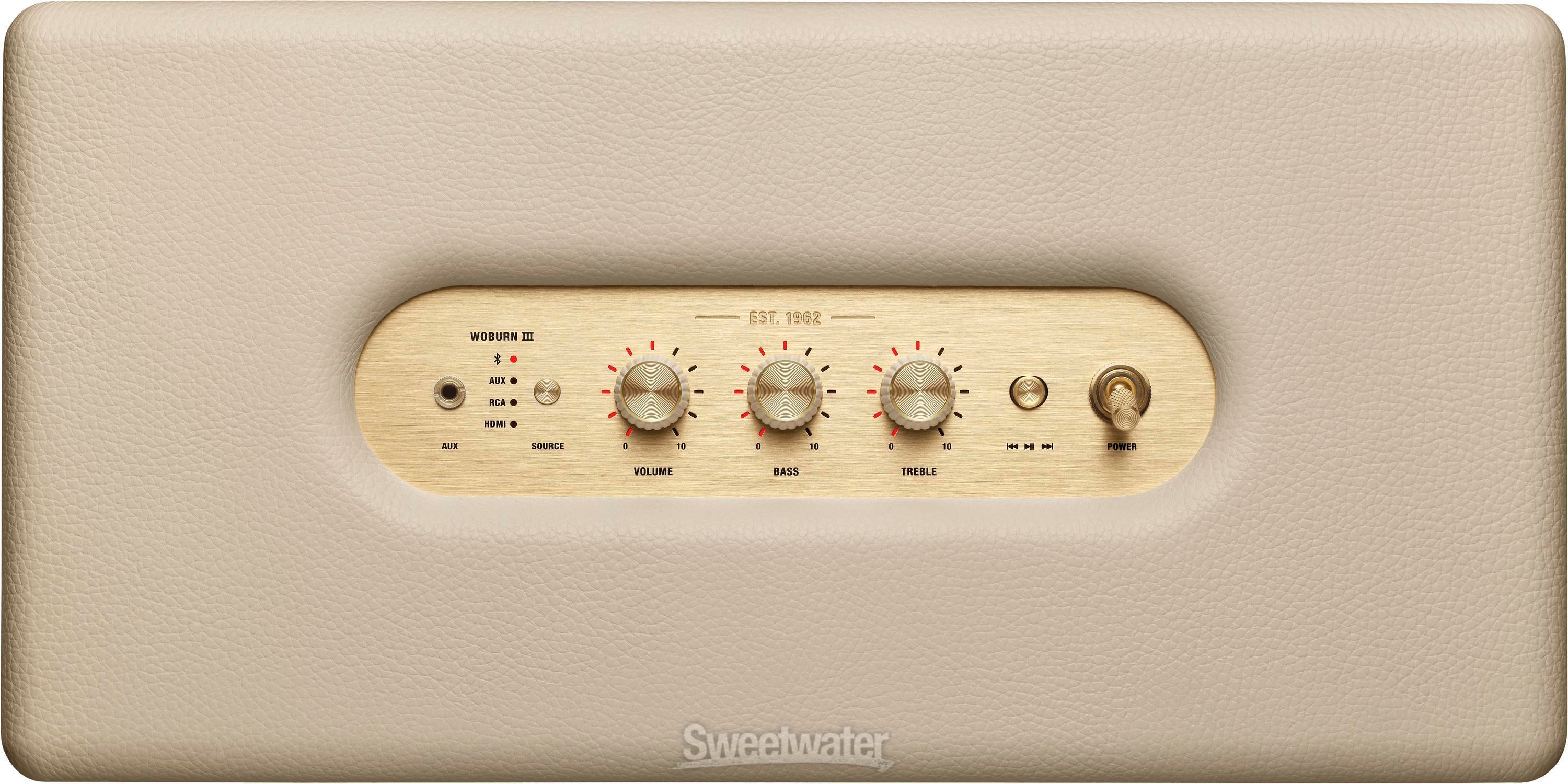 Marshall Woburn III Bluetooth Speaker - Cream | Sweetwater