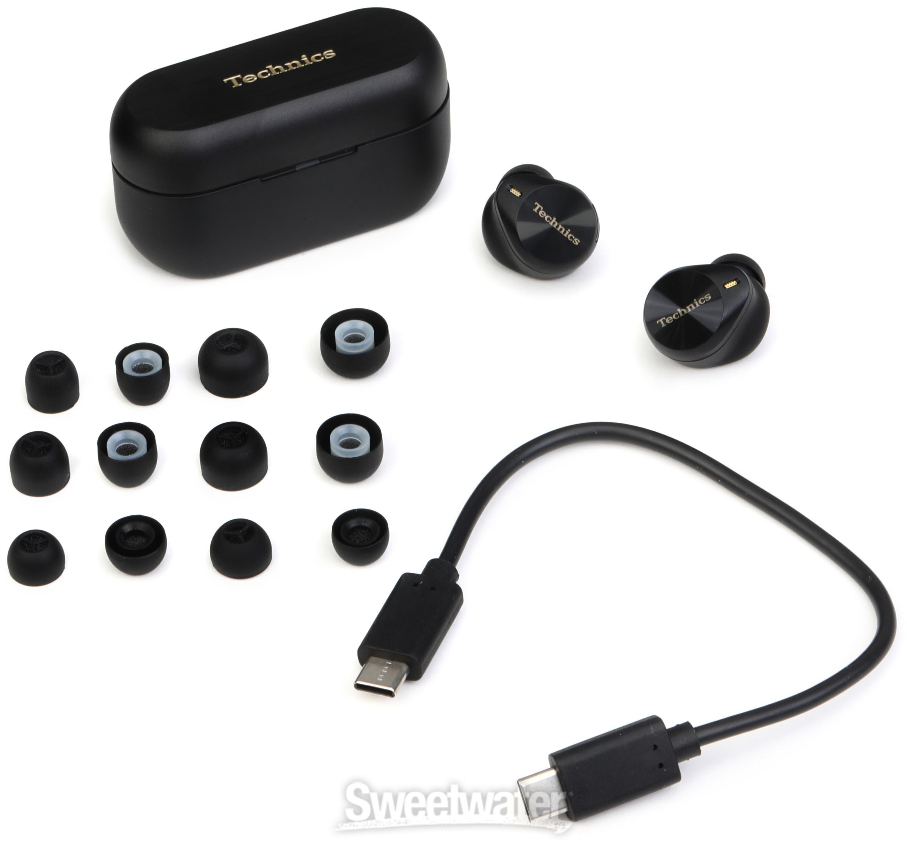 Technics AZ80 True Wireless Noise-canceling Earbuds - Black