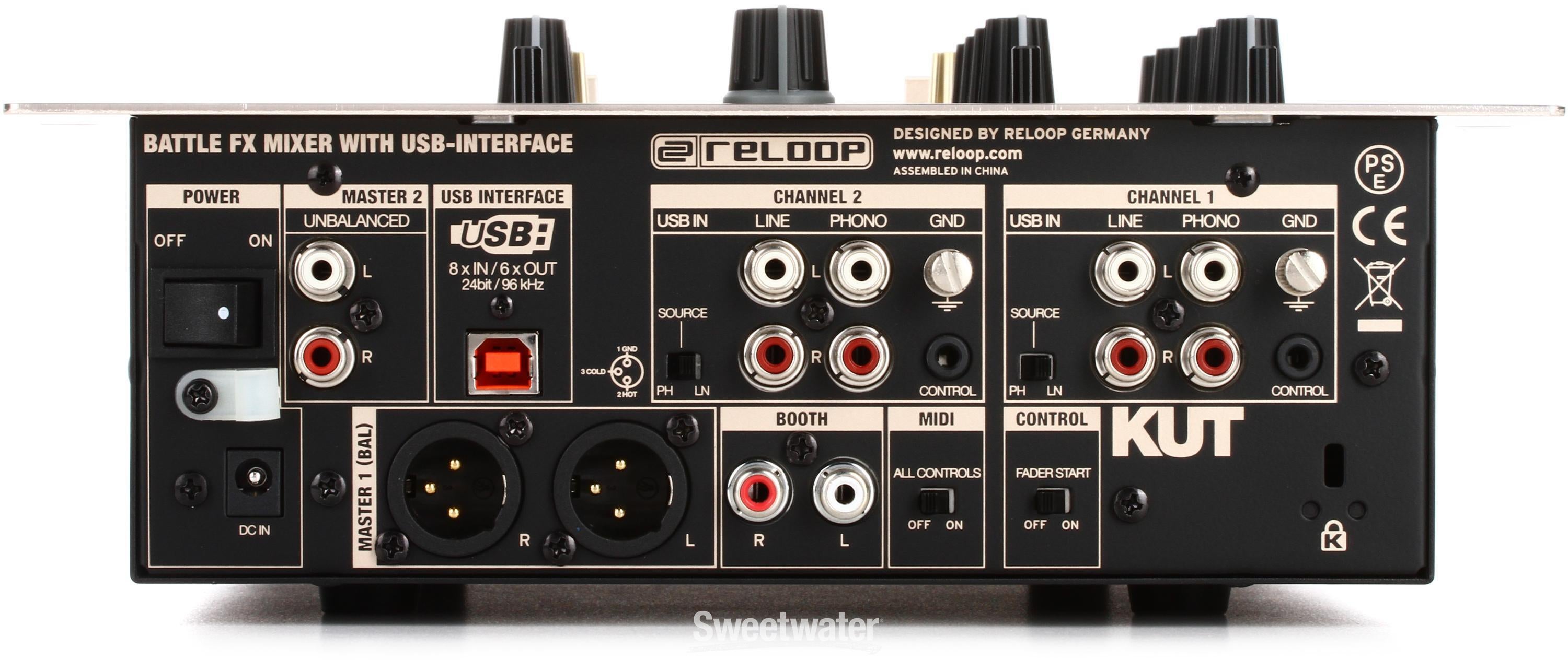 Reloop KUT Digital Battle FX Mixer with InnoFader | Sweetwater