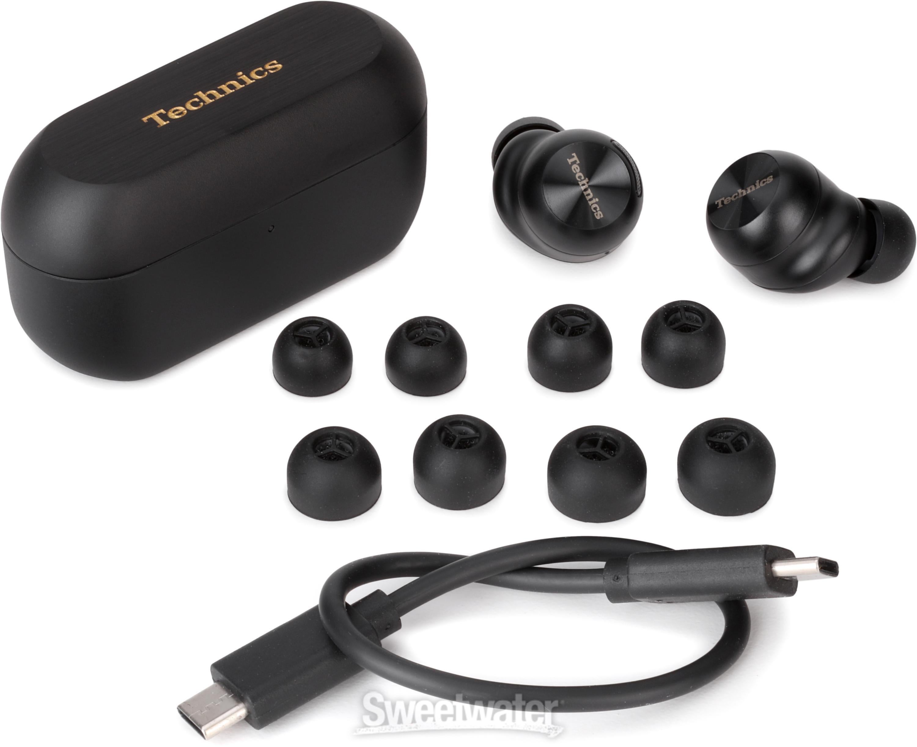 Technics AZ100 True Wireless Earbuds - Black | Sweetwater