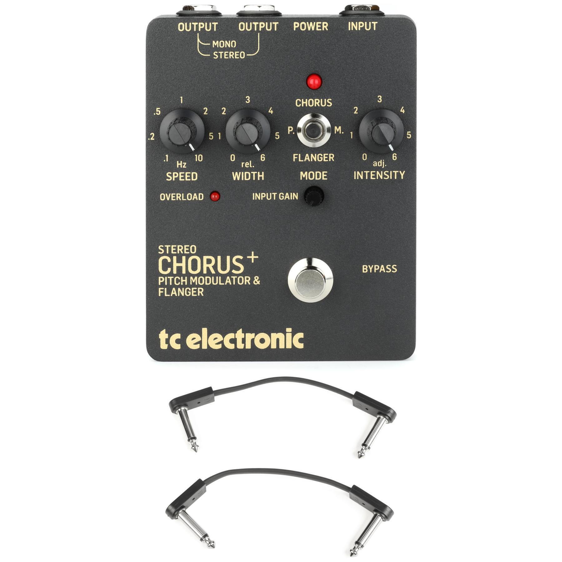 TC Electronic SCF Gold Stereo Chorus Flanger with EBS Patch Cables