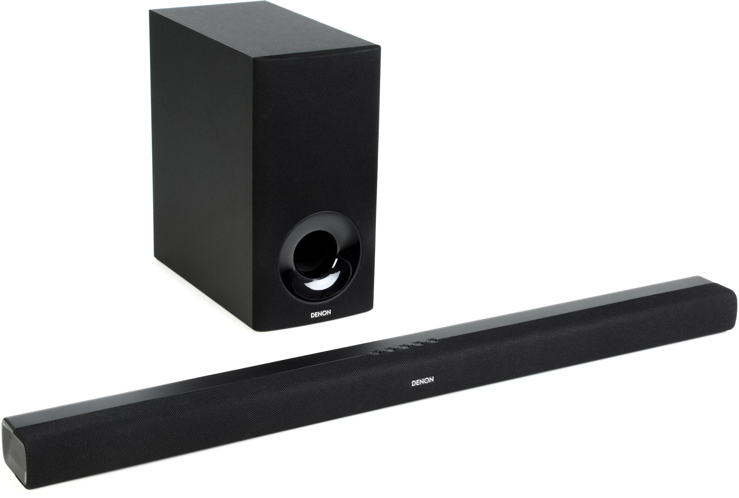 Denon DHT-S316 Active Soundbar with Wireless Subwoofer - Black