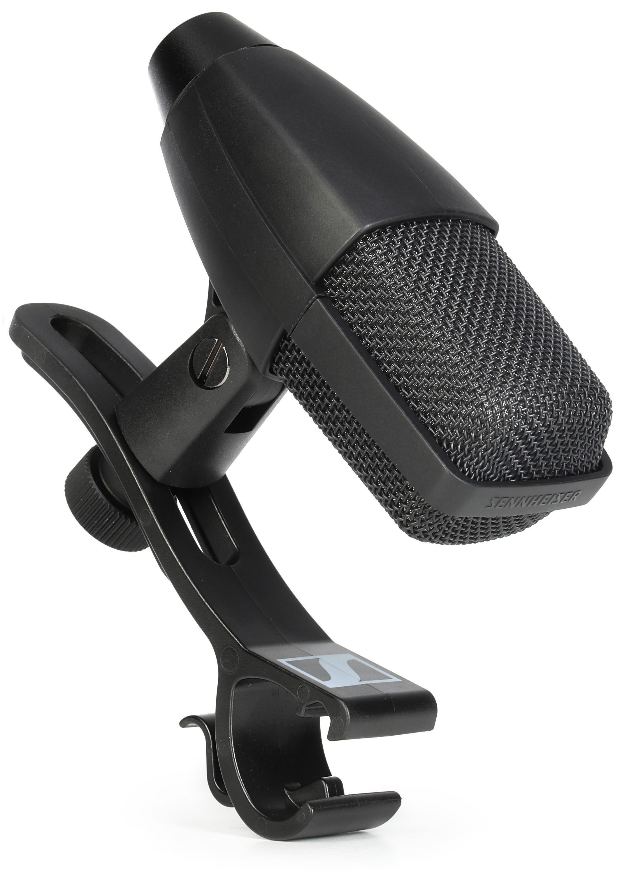 Sennheiser MD 421 Kompakt with MZH Drum Microphone Clip - Black