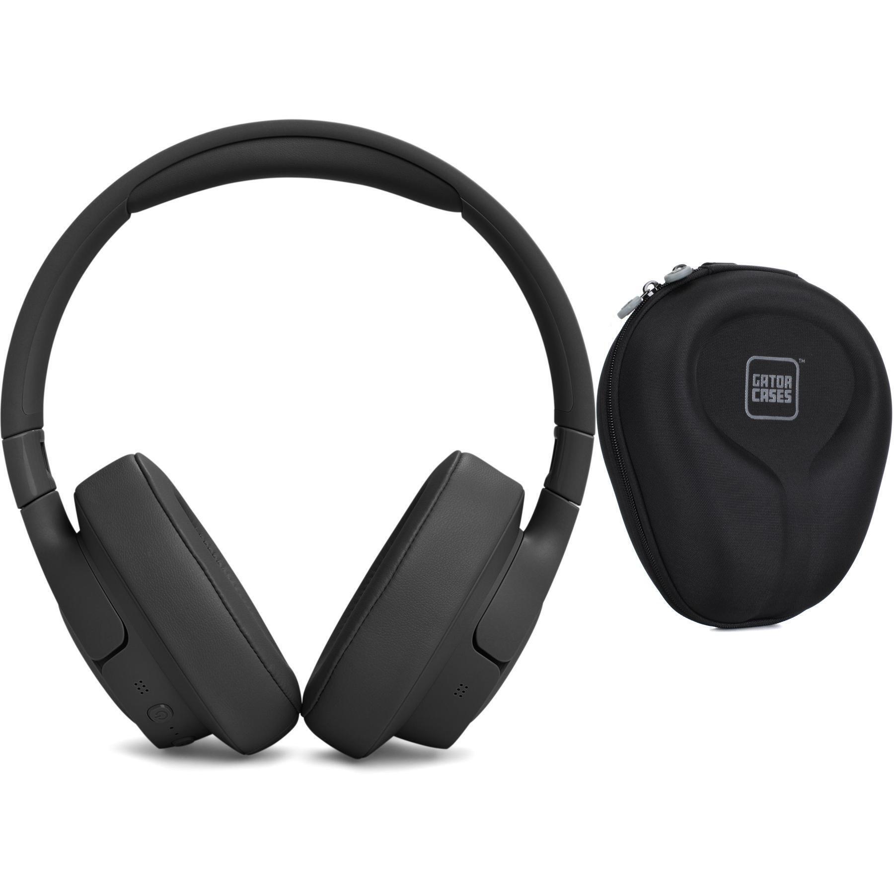 JBL Tune 770NC Over-ear Wireless Headphones with Case - Black