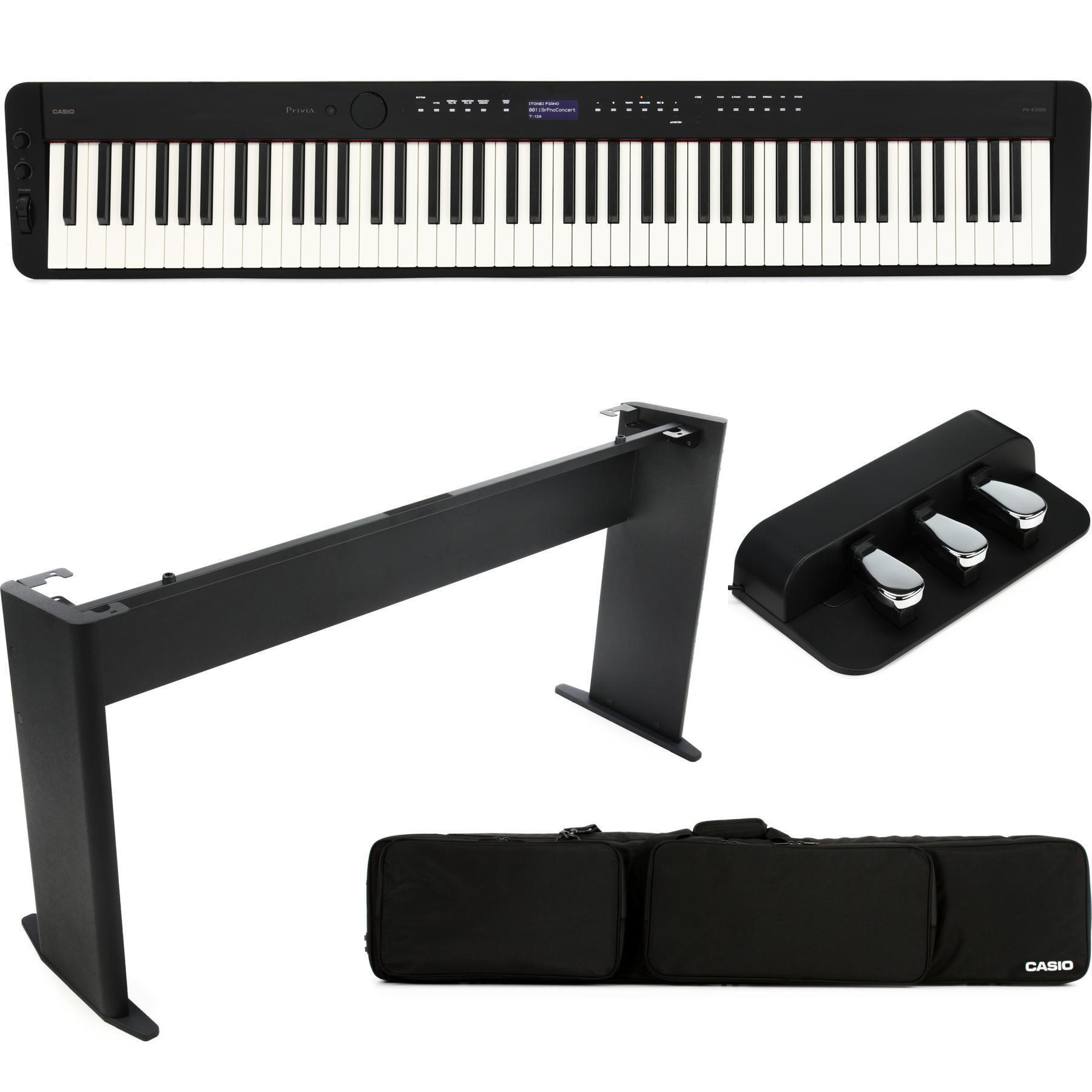 Casio Privia PX-S3100 88-key Digital Piano Essentials Bundle