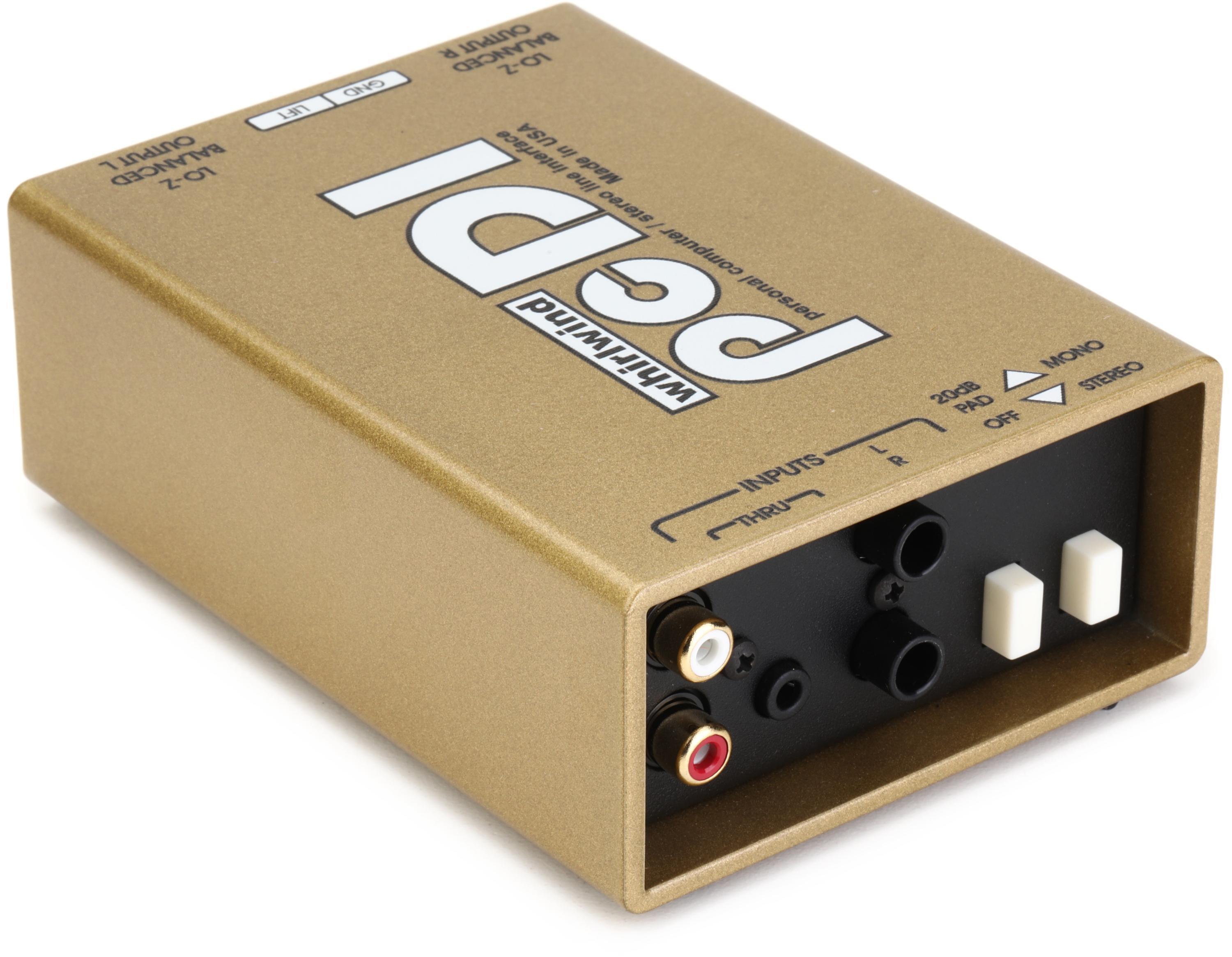 Whirlwind pcDI 2-channel Passive A/V Direct Box | Sweetwater