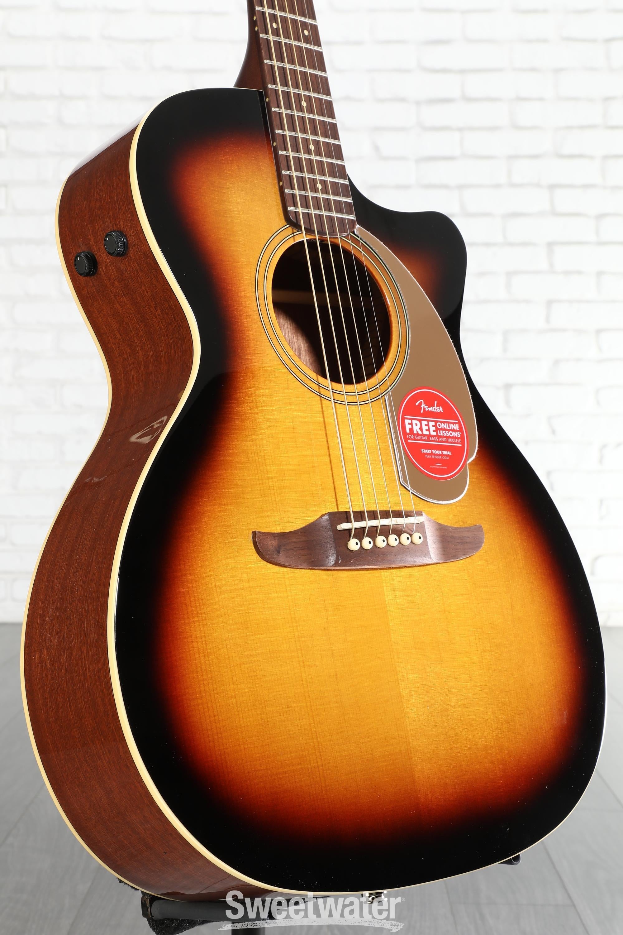 Fender Newporter Player Acoustic-electric Guitar - Sunburst