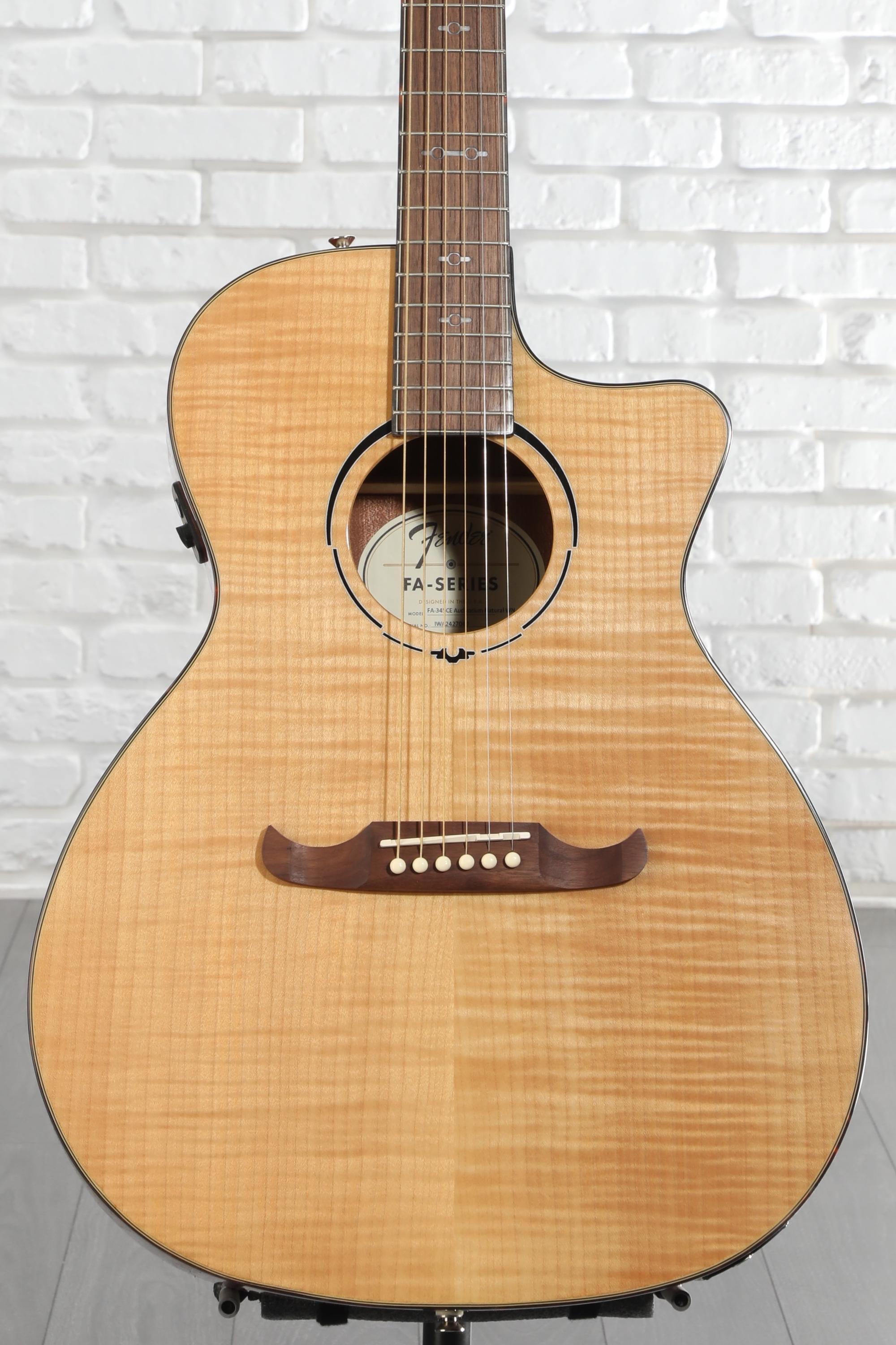Fender FA-345CE Auditorium Acoustic-electric Guitar - Natural
