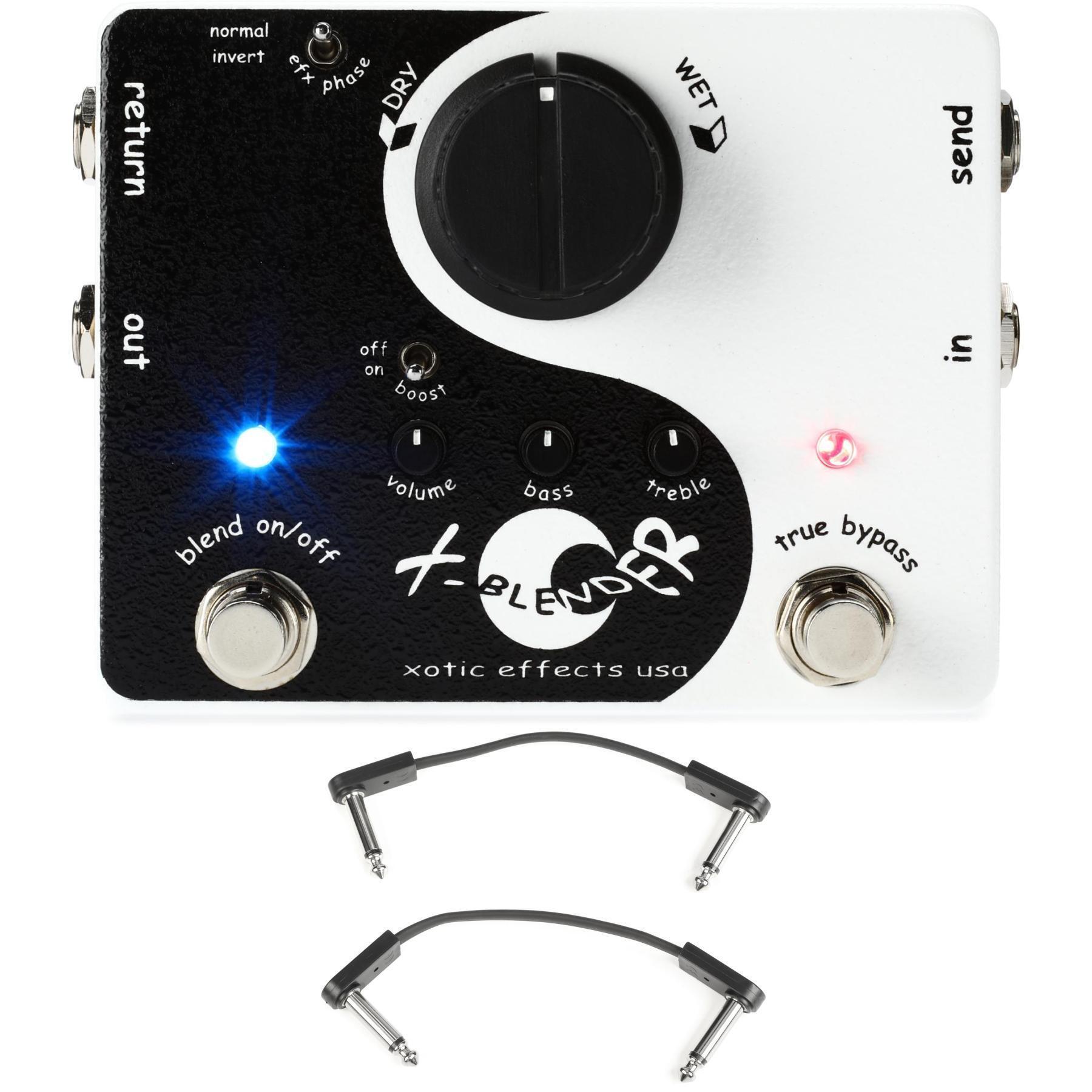 Xotic X-Blender Wet/Dry Signal Blender Pedal with EBS Patch Cables