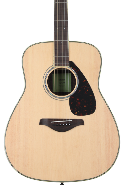 Yamaha FG830 Dreadnought Acoustic Guitar - Natural | Sweetwater