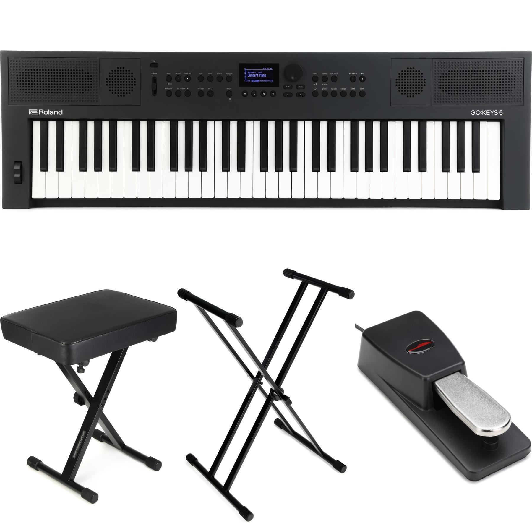 Roland GO:KEYS 5 Keyboard Essentials Bundle - Graphite | Sweetwater