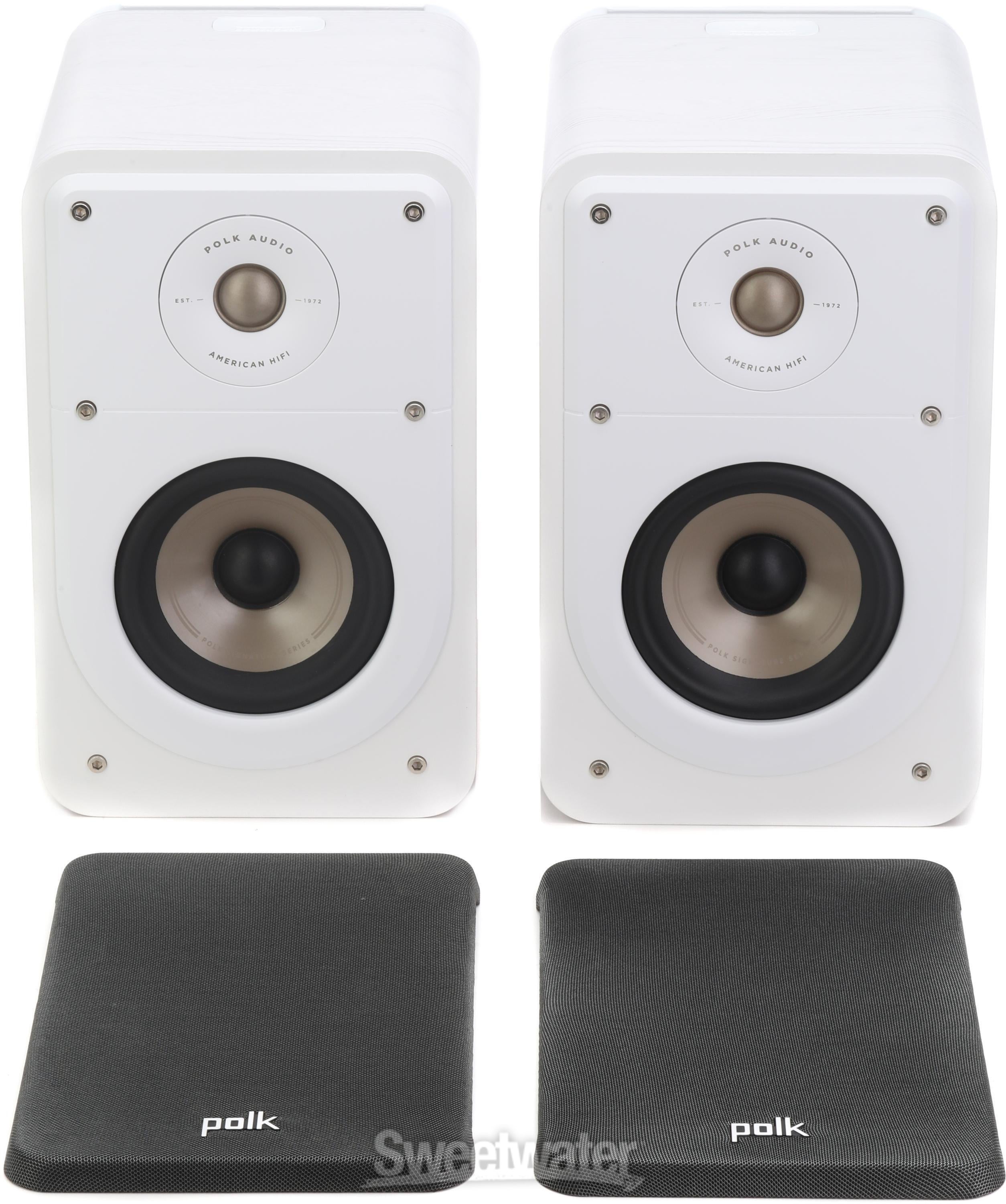 Polk Audio Signature Elite ES15 Bookshelf Speakers - White (Pair