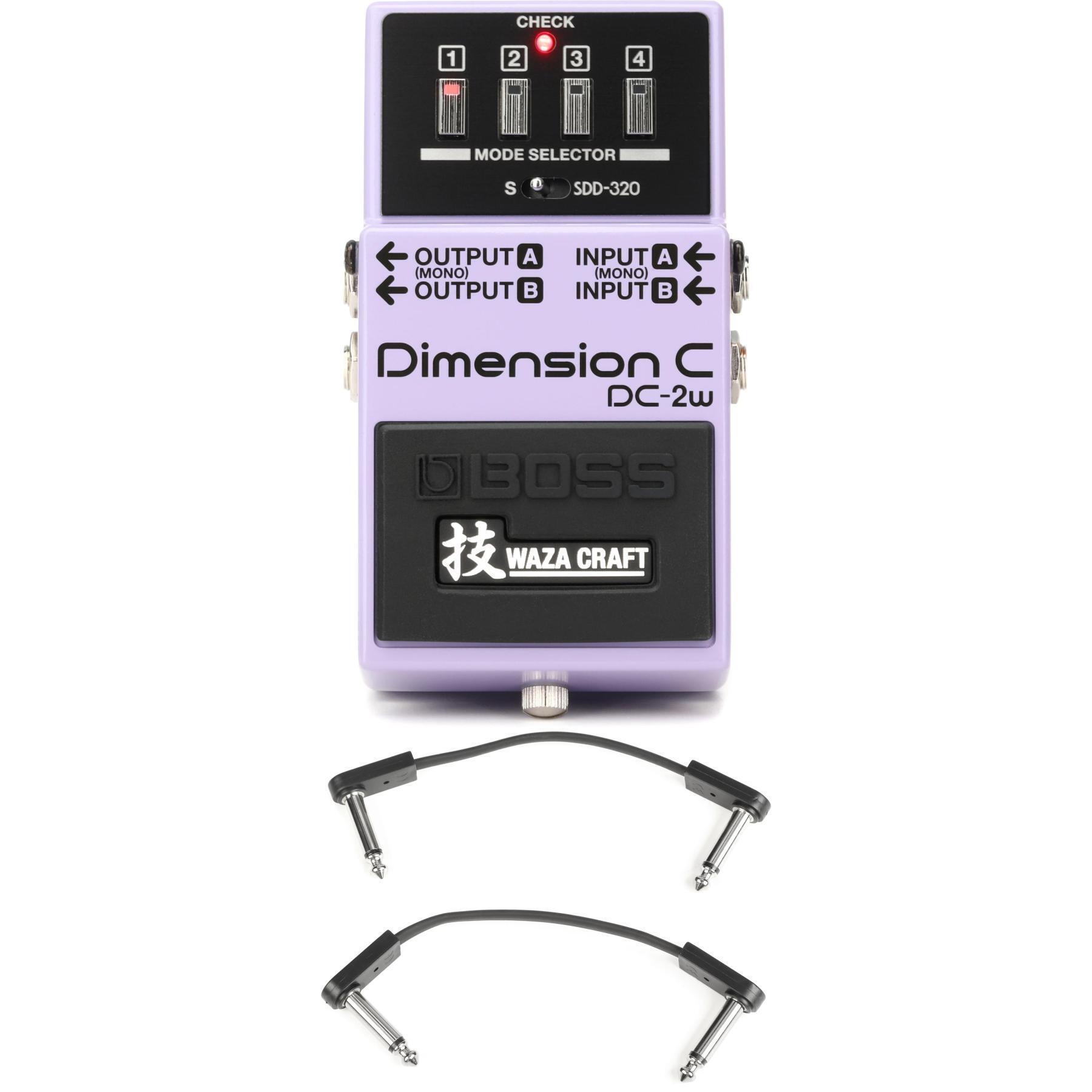 Boss DC-2W Waza Craft Dimension C Pedal with EBS Patch Cables