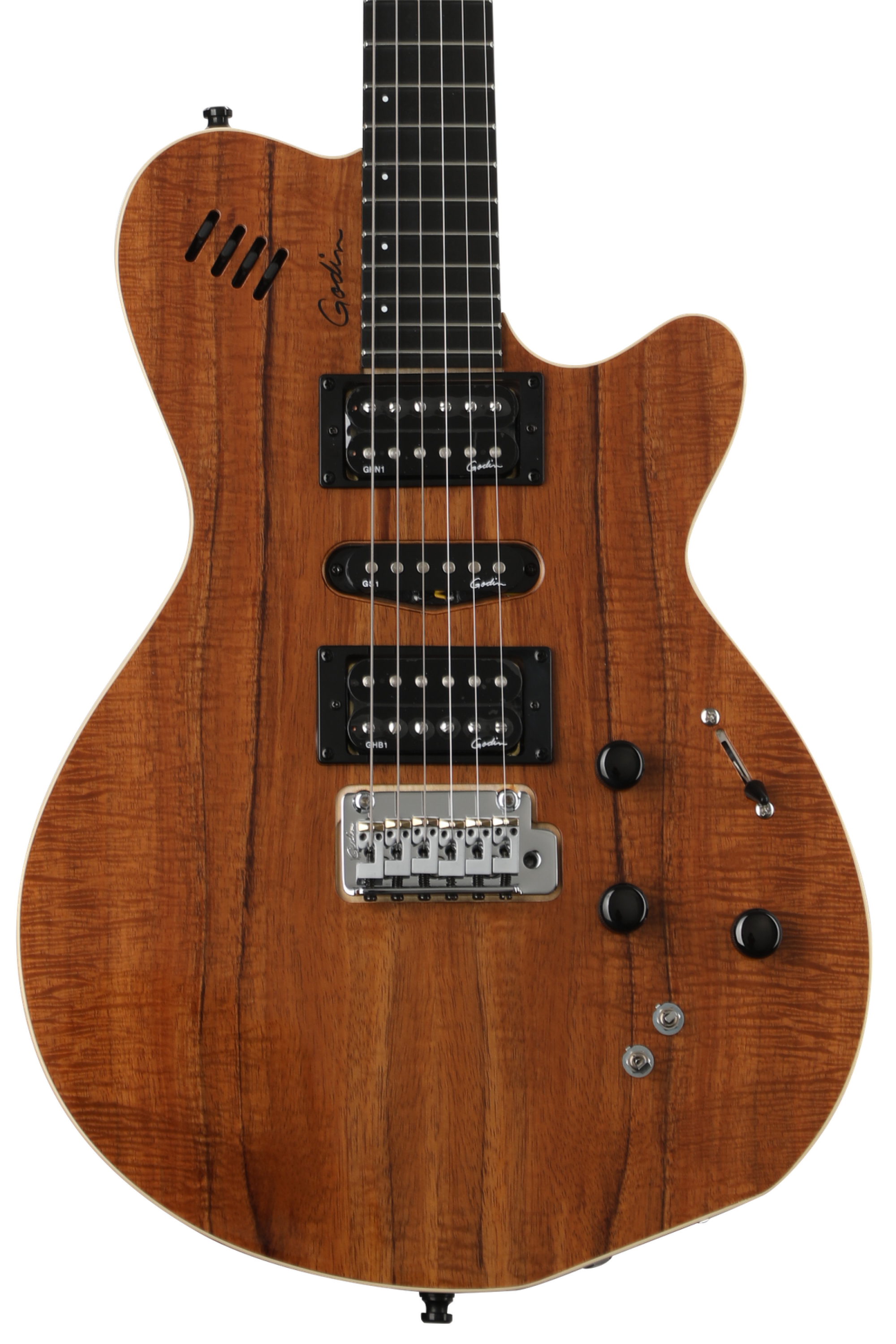 Godin xtSA Koa Extreme HG Electric Guitar - Natural | Sweetwater