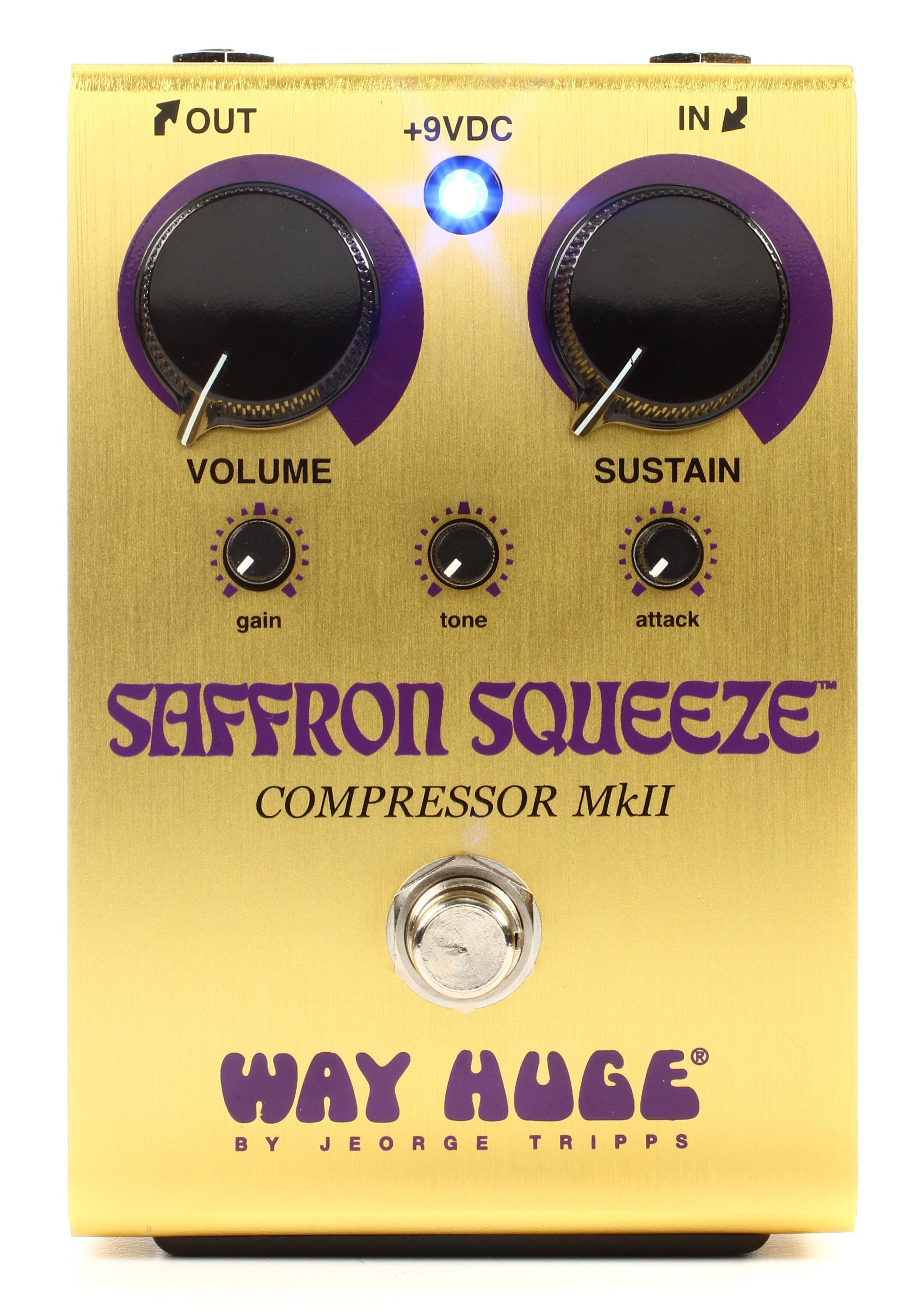 Way Huge Saffron Squeeze Compressor Pedal | Sweetwater