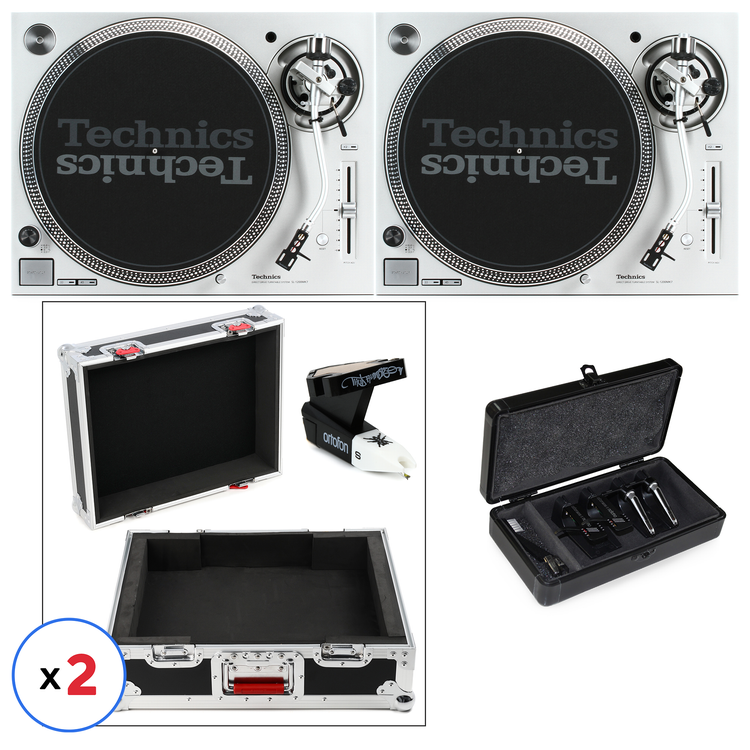 Technics SL-1200MK7-S Direct Drive Professional Turntable Double
