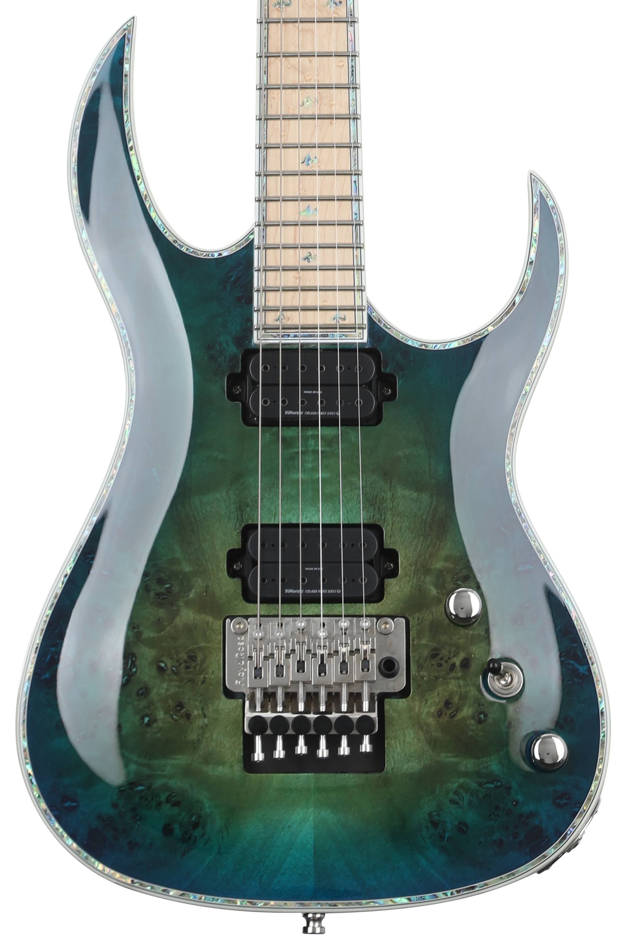 B.C. Rich Shredzilla Z6 Prophecy Exotic Electric Guitar - Cyan