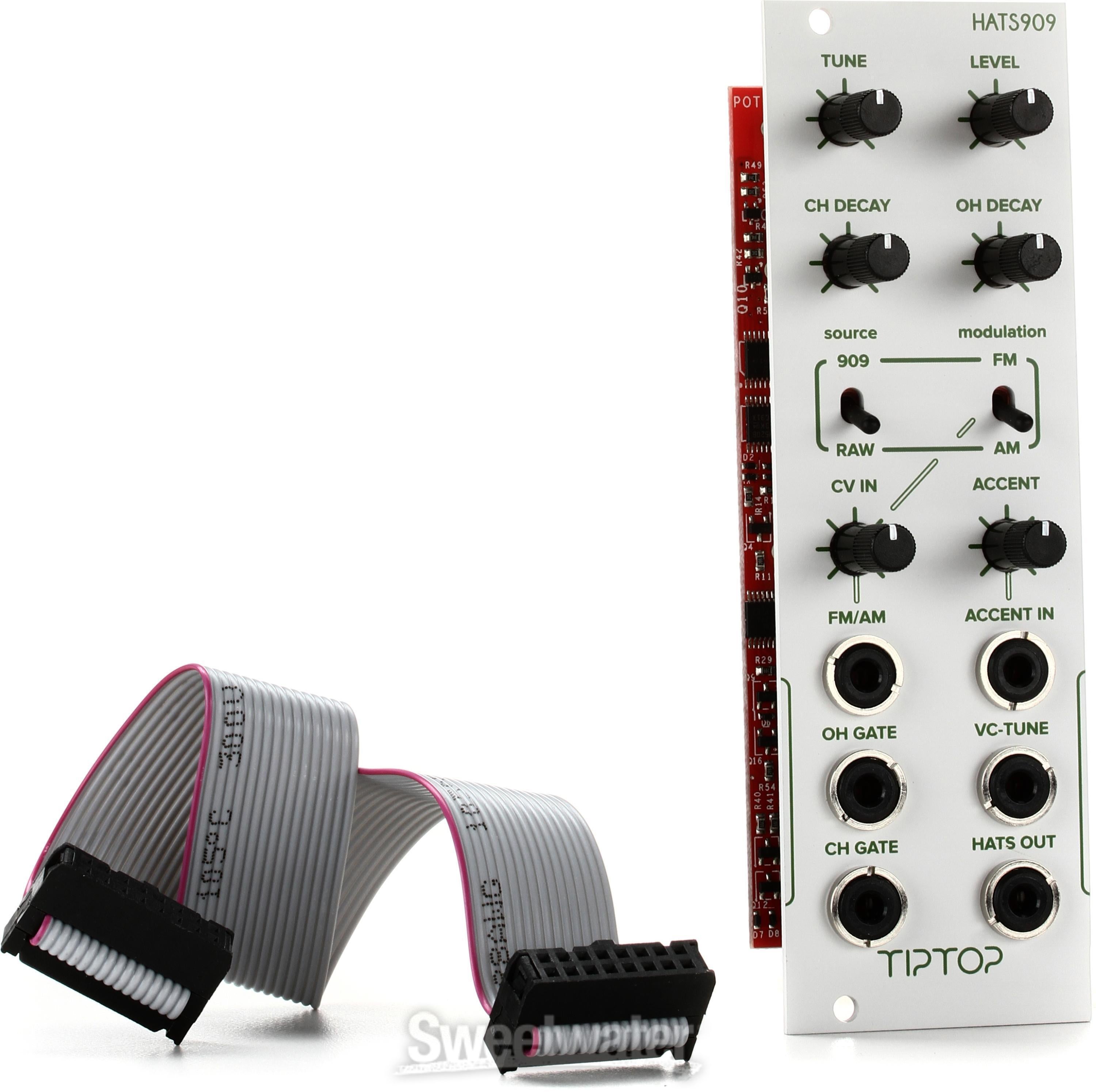 Tiptop Audio HATS909 Eurorack Hi-hats Module - White | Sweetwater