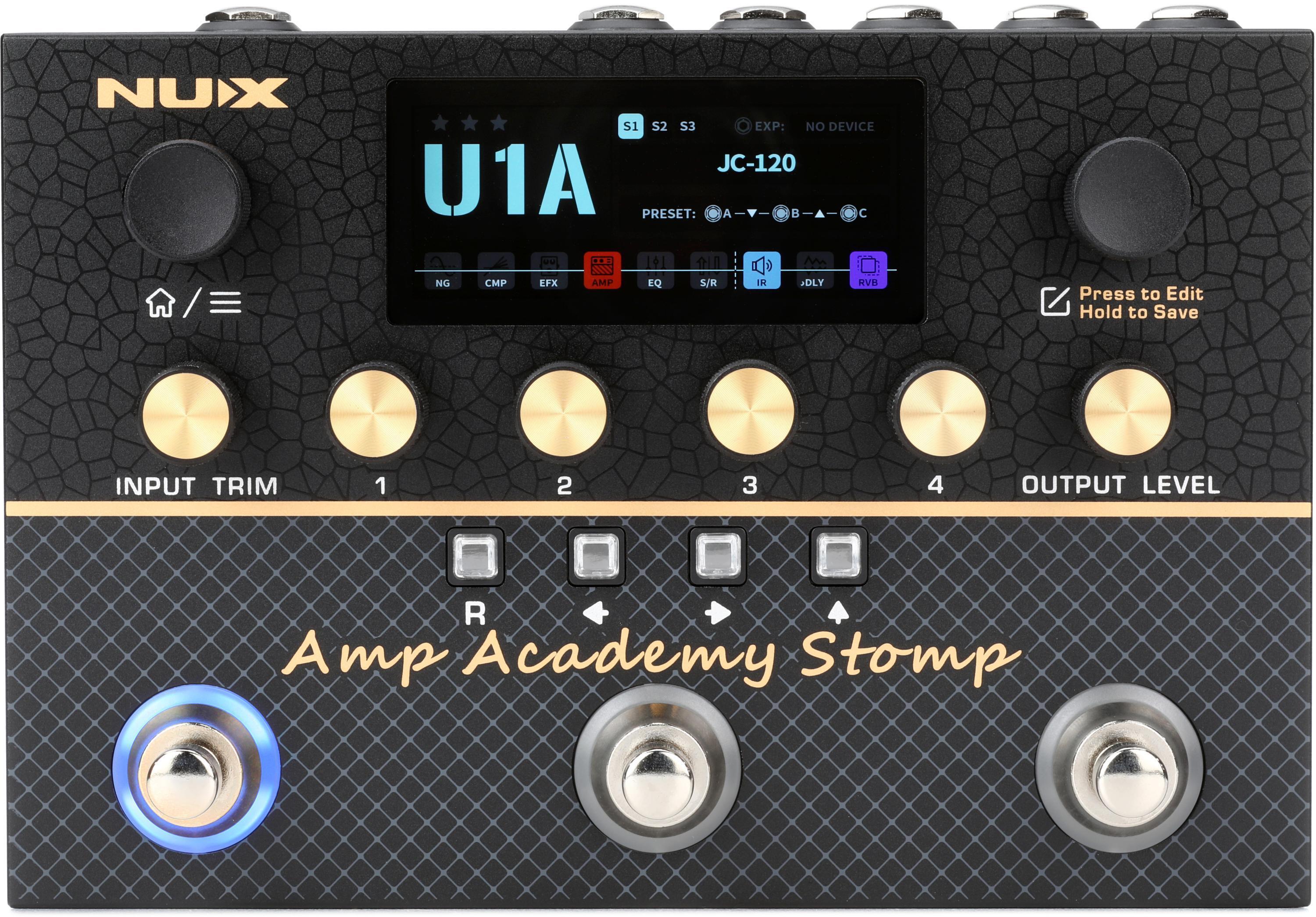 NUX Amp Academy Stomp Modeler Pedal | Sweetwater