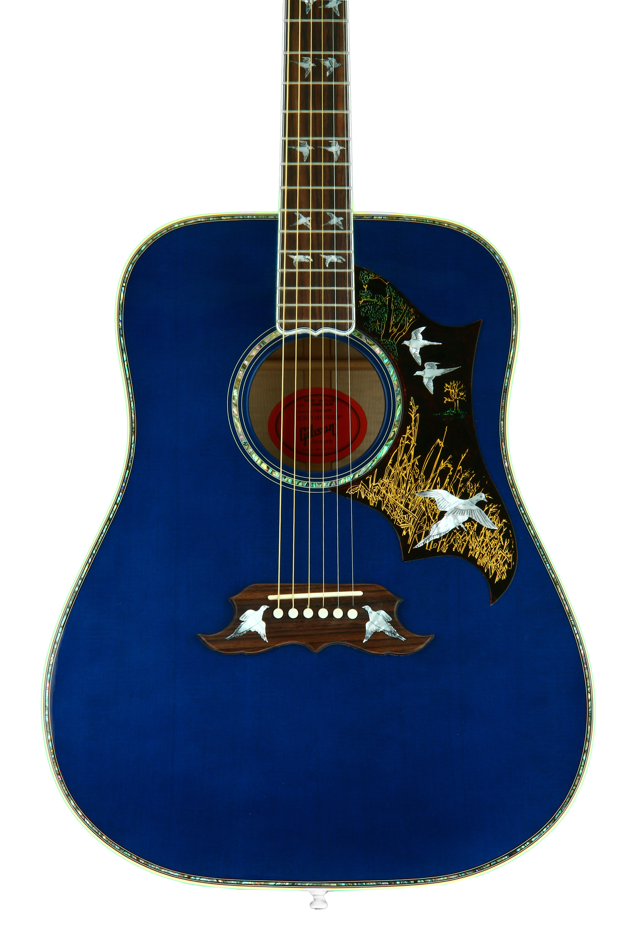 Gibson Acoustic Doves In Flight - Trans Blue | Sweetwater