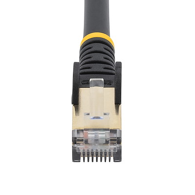 CAT6A LANケーブル／10m／ブラック／10Gb／100W PoE／STPシールド加工