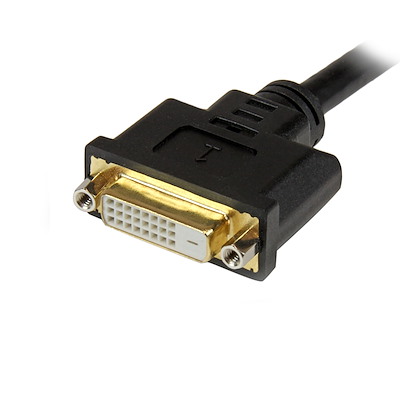 20cm DVI-I/オス - DVI-D/メス + HD15 VGA/メス 2分岐スプリット