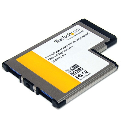 USB 3.0 (5Gbps) 2ポート増設用ExpressCard/54 アダプタカード UASP対応