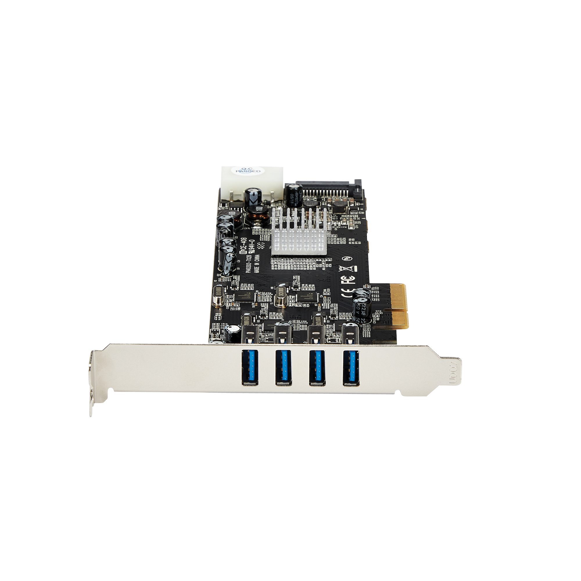 4 Port USB 3.0 PCIe Card w/ 4 Dedicated 5Gbps Channels (USB 3.2