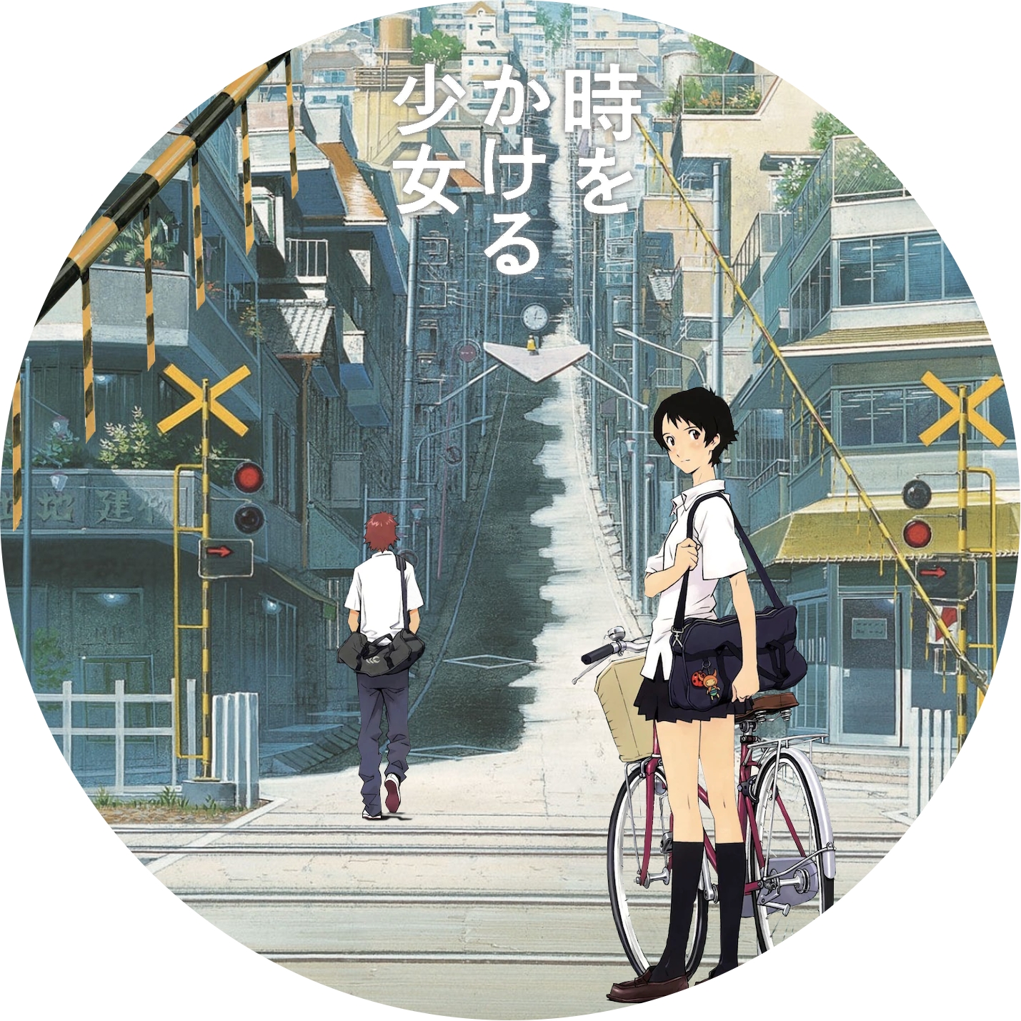 竜とそばかすの姫 ” ” 時をかける少女 ” の DVDラベルです