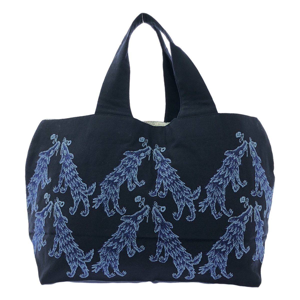 wolf&flower ウルフ&フラワー / 刺しゅう ウール パニーニ トート