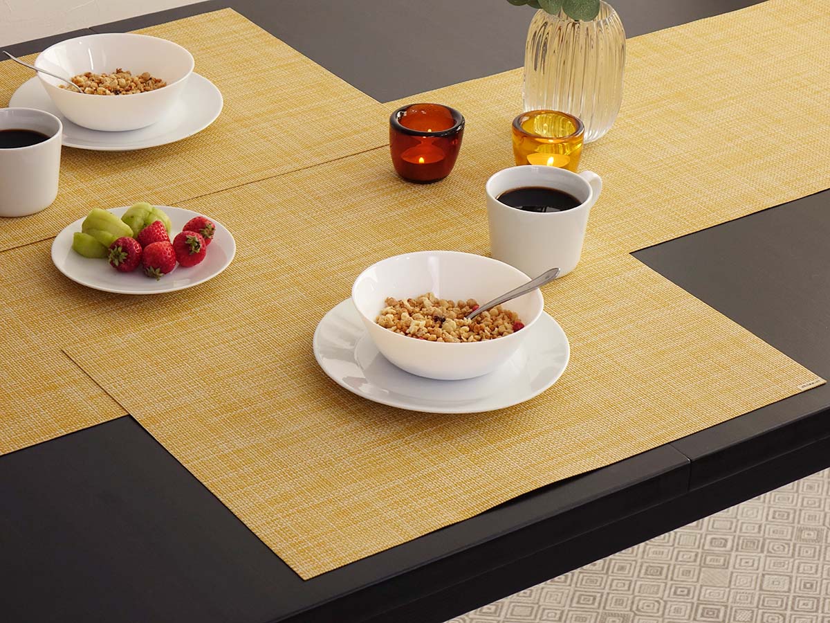 チルウィッチ ランチョンマット ミニバスケットウィーブ｜黄色