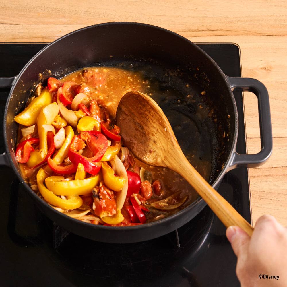 24cm Enamel Cast Iron Shallow Casserole キャストアイアン