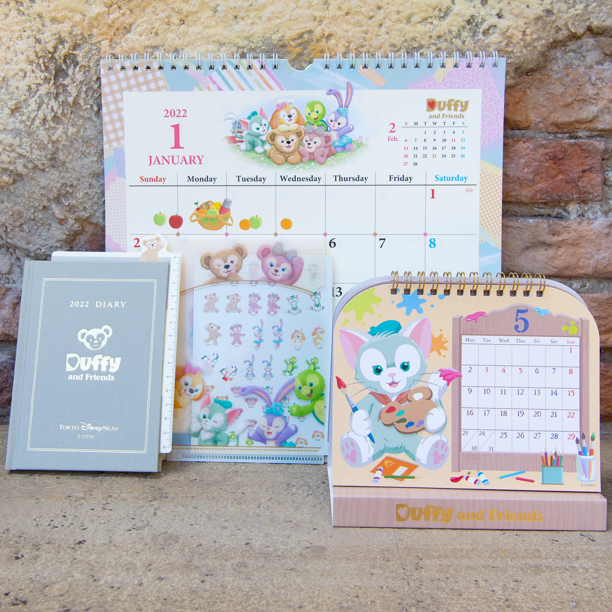 2022年用！東京ディズニーシー「ダッフィー&フレンズ」カレンダー