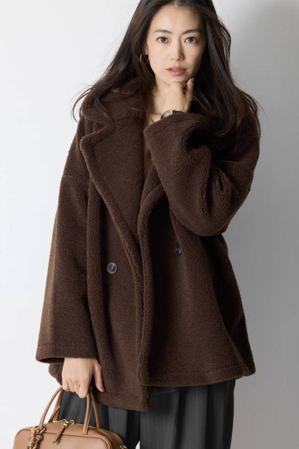 ミクロボアムートンPコート｜OUTER｜レディースファッション通販のM