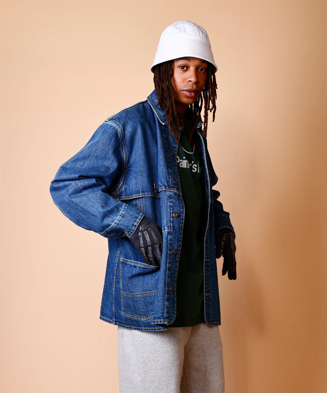 COMMON EDUCATION】DENIM MACKNAW COVERALL JACKET デニムマキノ