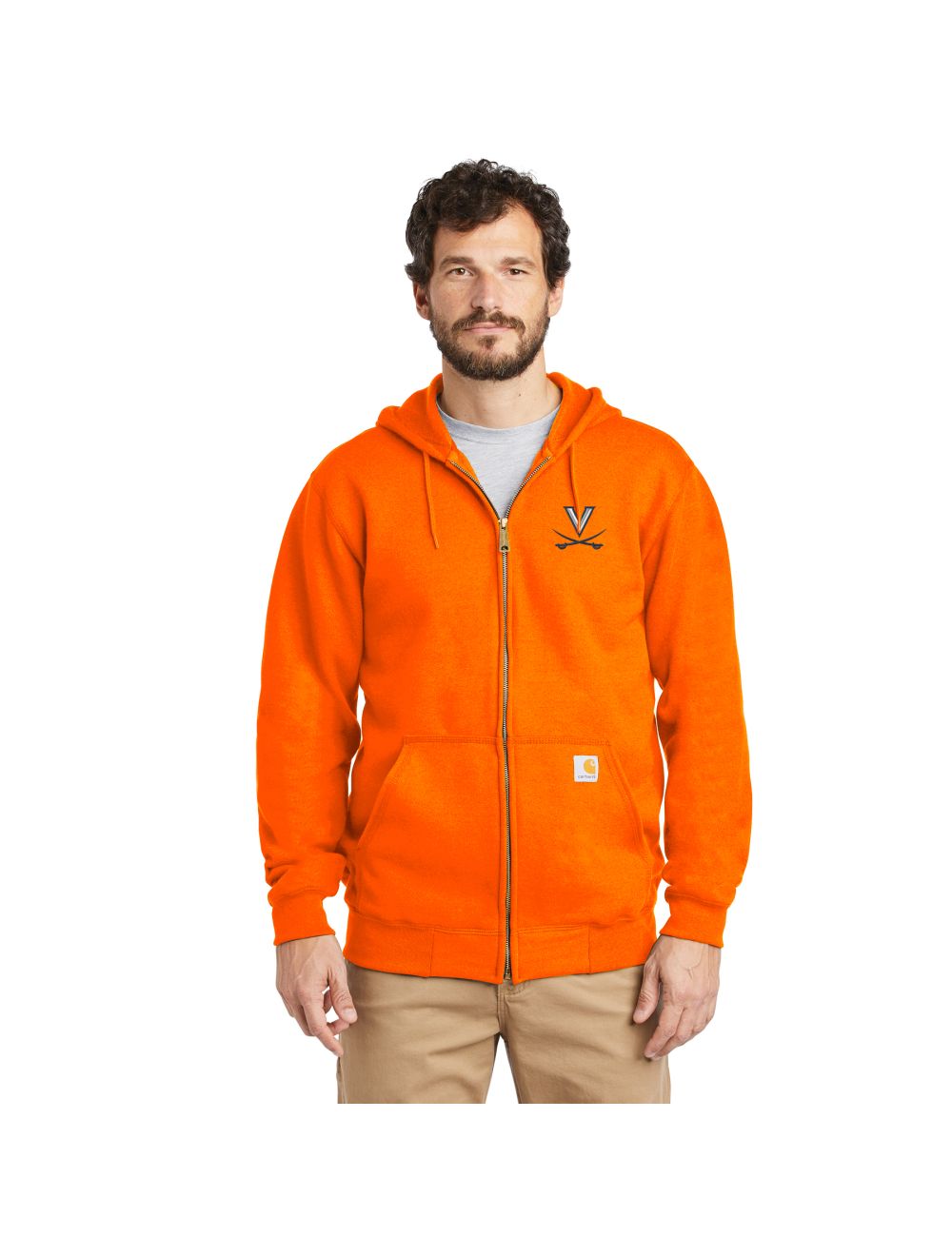Carhartt Blaze Orange Full Zip Hood - Mincer's of Charlottesville