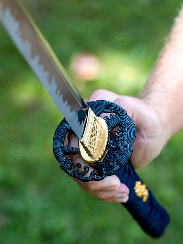 Angry Wave Katana (1060 Carbon Steel) – Mini Katana