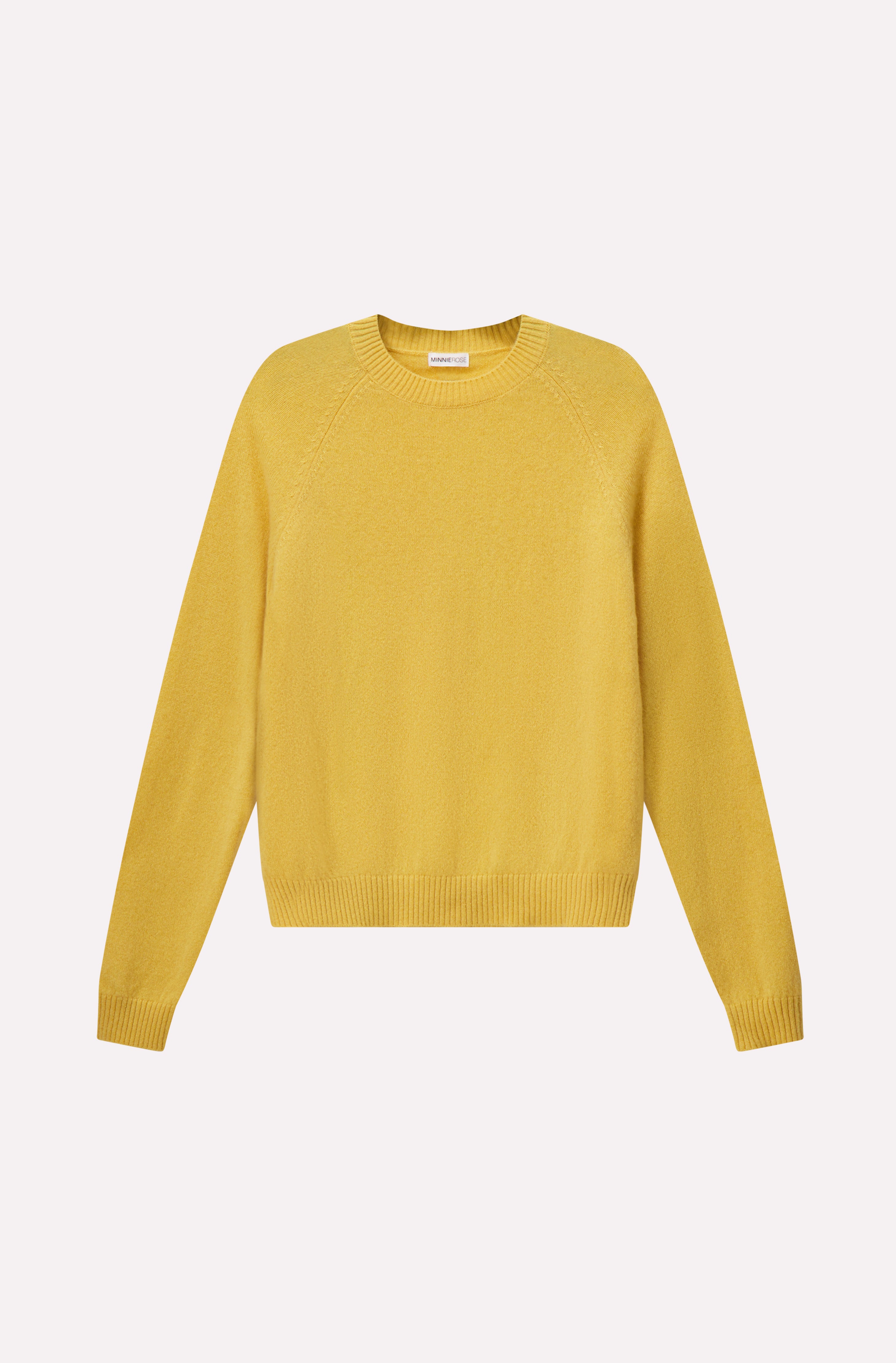 Cashmere 9gg Long Sleeve Shrunken Crew – Minnie Rose