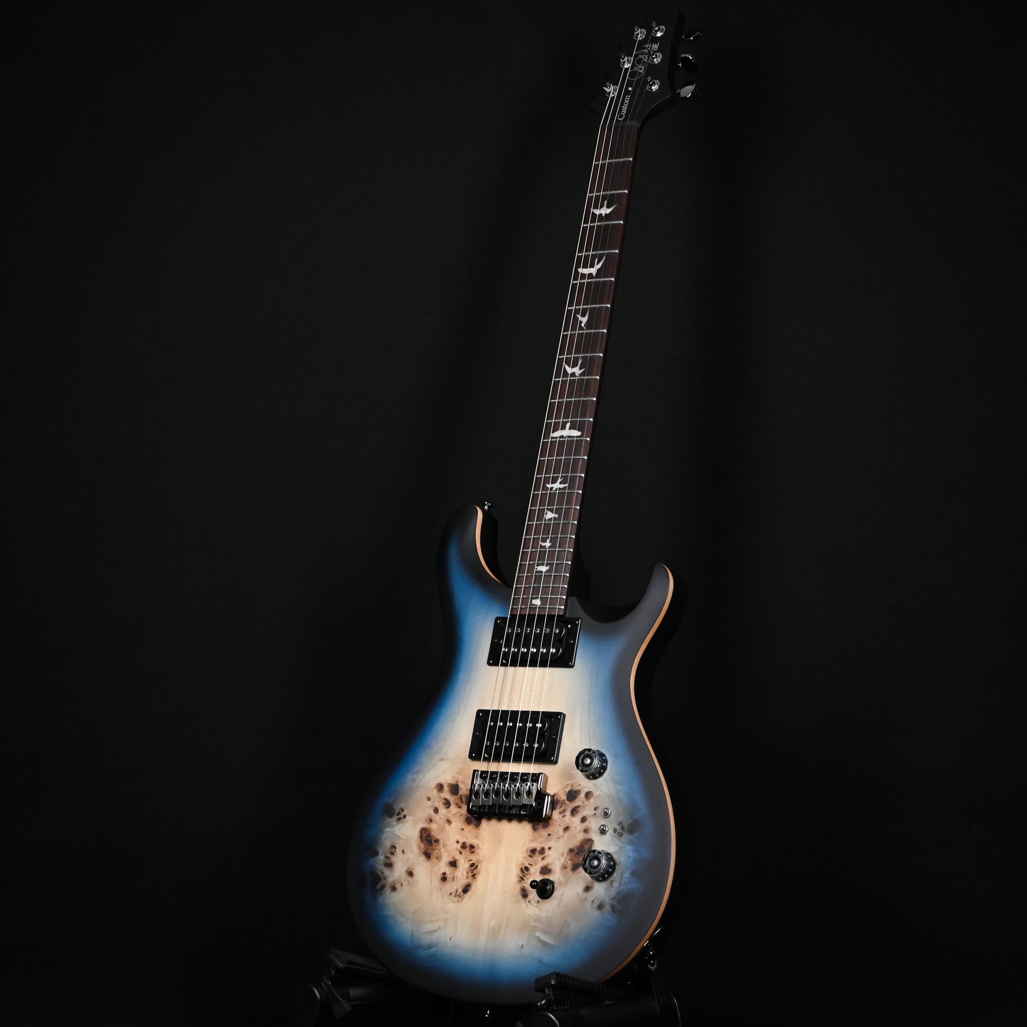 PRS SE Custom 24-08 Poplar Burl Limited Edition- Lake Blue